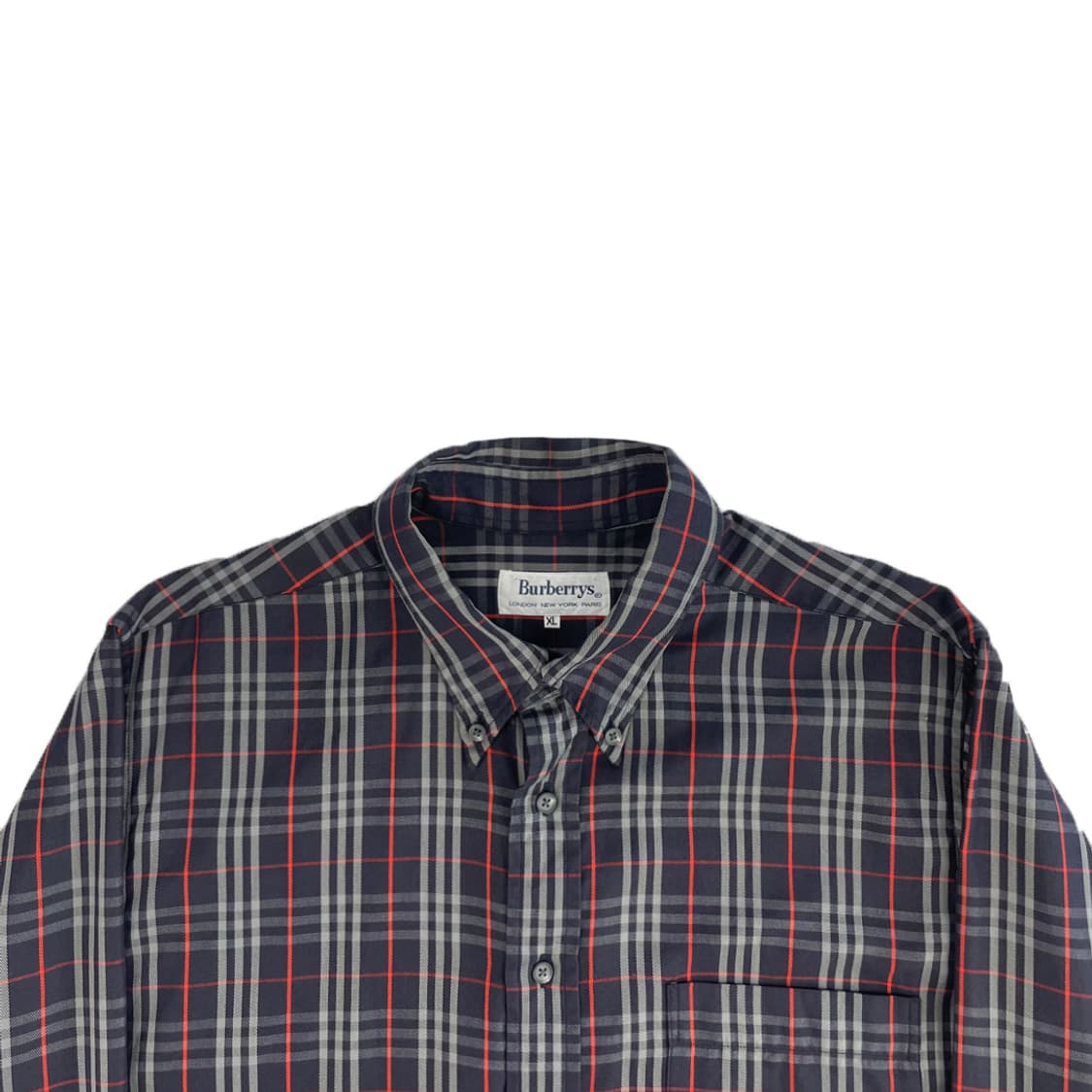 (XL) 버버리 노바체크 긴팔셔츠 네이비 상품이미지2