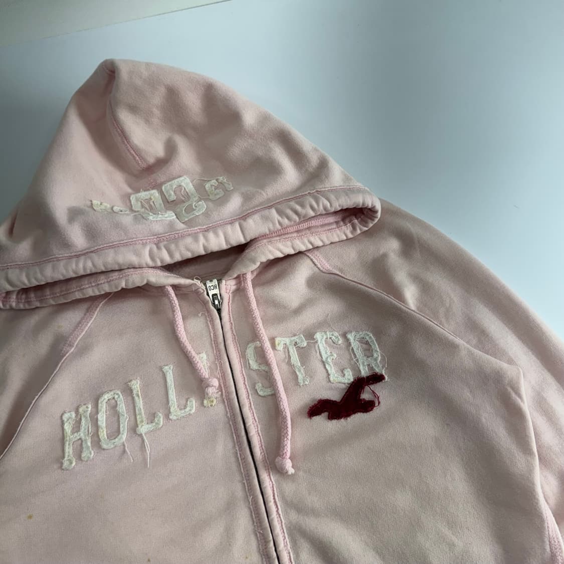 Hollister 홀리스터 핑크 후드집업 상품이미지4