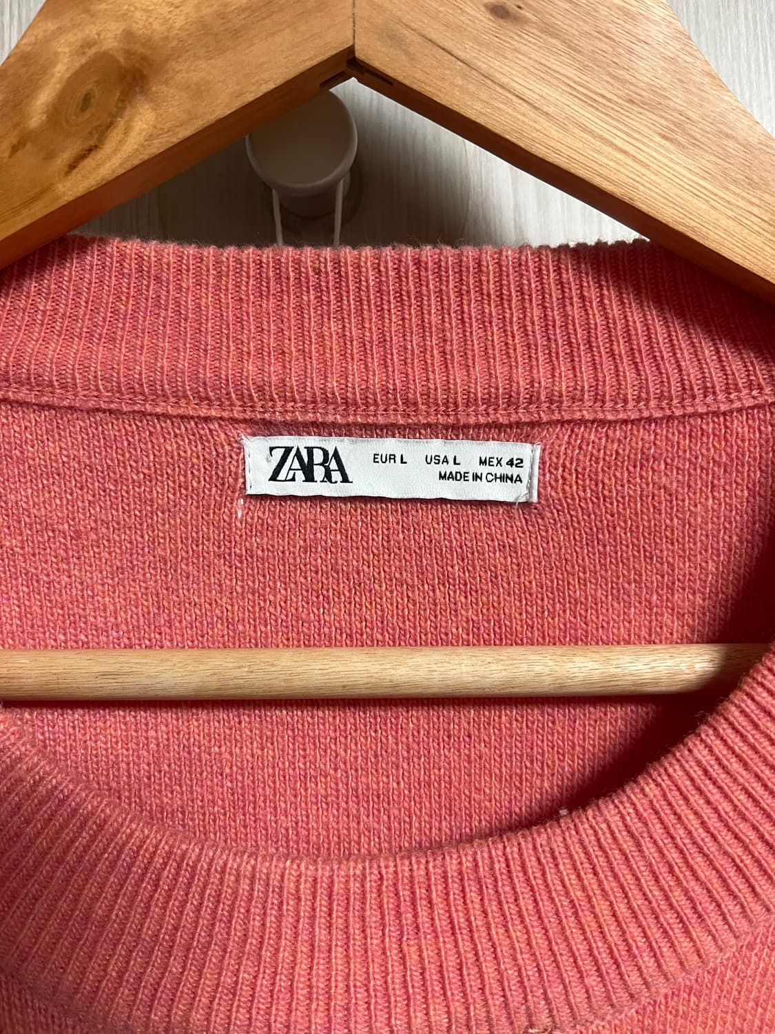 [ZARA] 자라 오버핏 라운드넥 니트 스웨터 (L사이즈) 상품이미지2