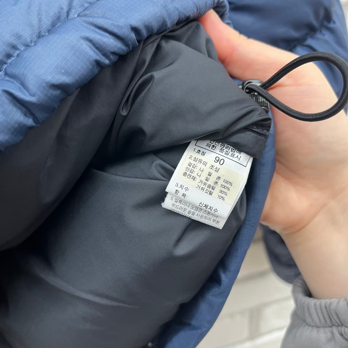 노스페이스 눕시 700 다크블루 패딩-S 90 상품이미지3