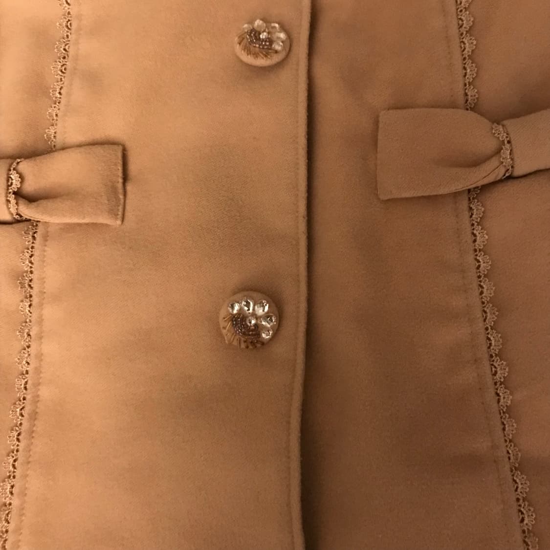 AXES FEMME 엑시즈팜 로리 라떼갸루 리본 퍼 코트 상품이미지5