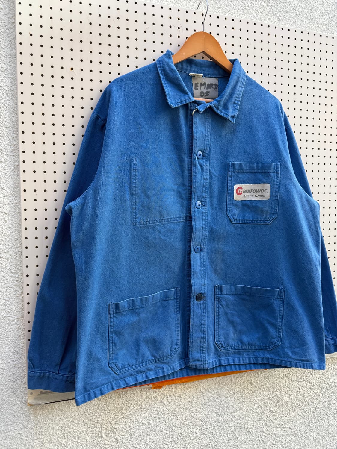 OLD VINTAGE WASHED BLUE FRENCH 프렌치워크자켓 상품이미지3
