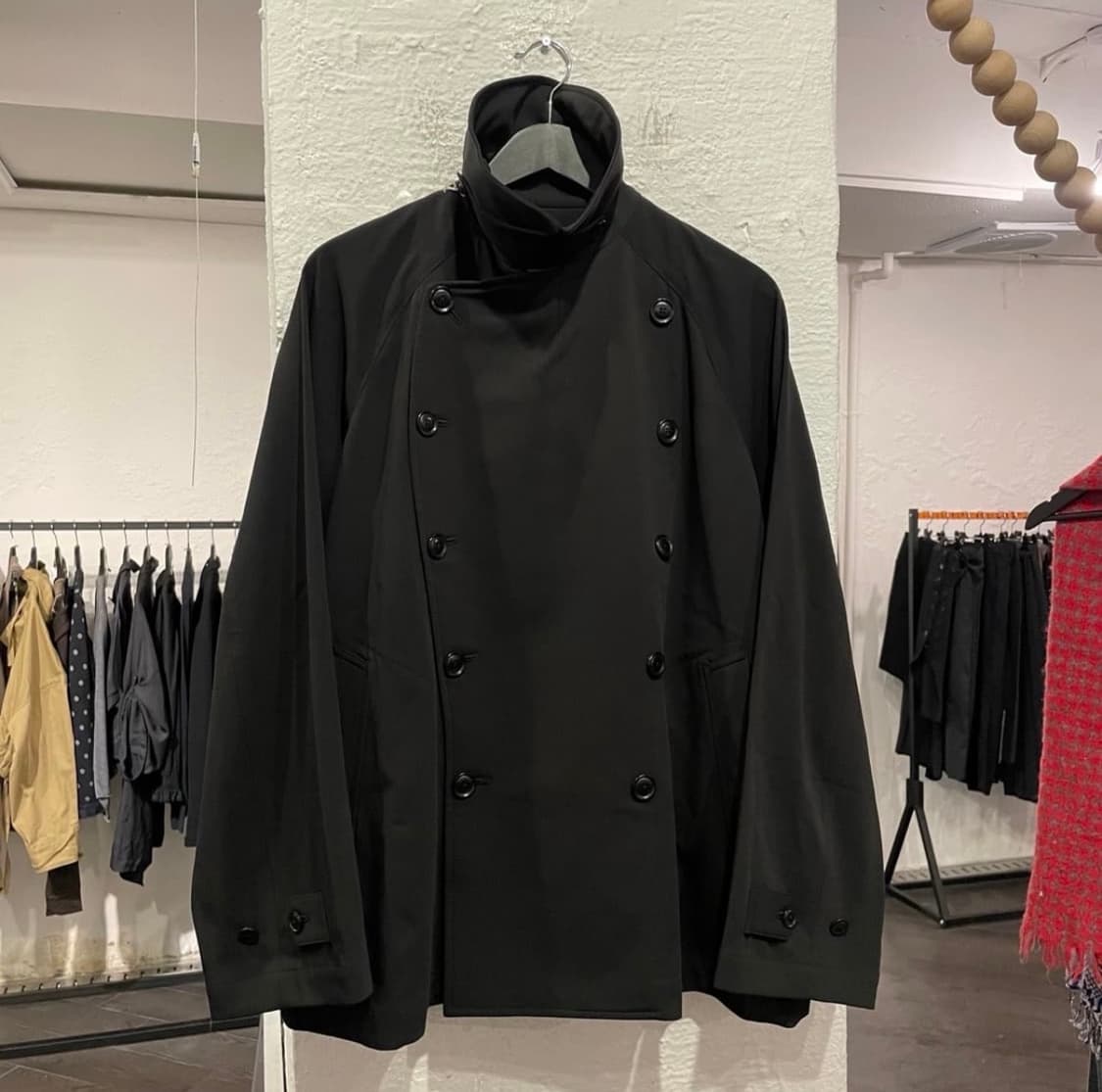 요지야마모토 오버사이즈 피코트 상품이미지1