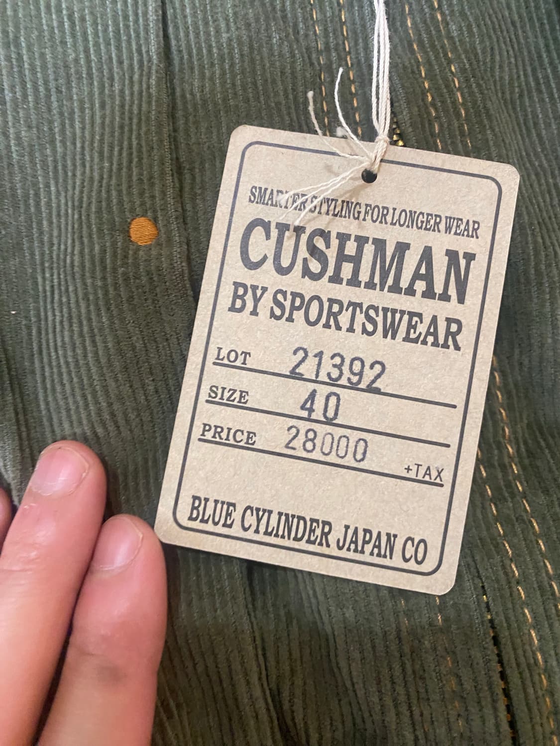 Cushman쿠시맨 쿠쉬맨 코듀로이자켓40새상품 상품이미지6