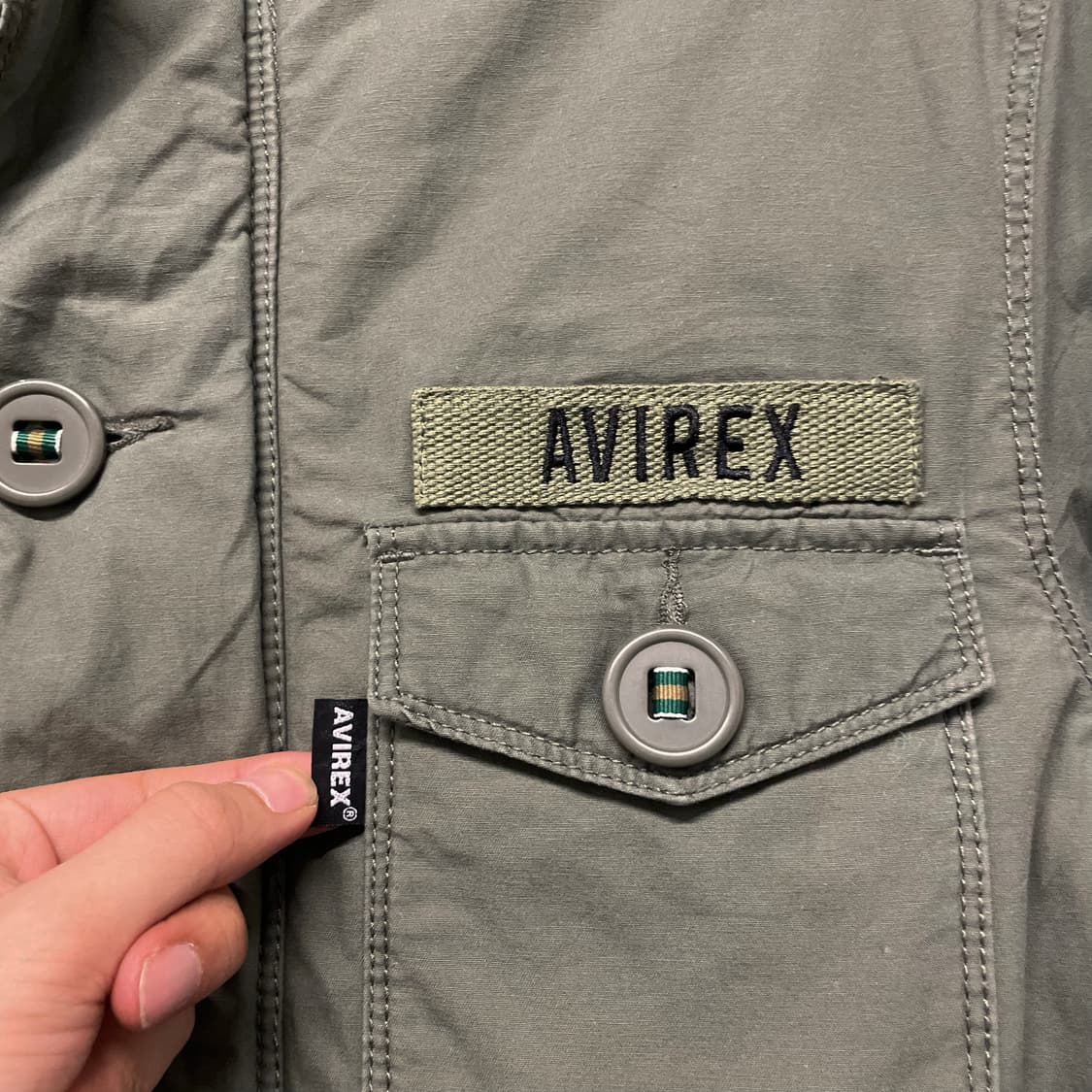 00s 아비렉스 밀리터리 후드 야상 필드 자켓 상품이미지5