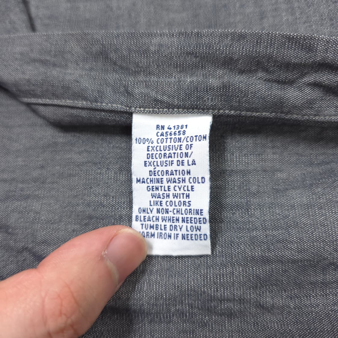 폴로 랄프로렌 옥스포드 코튼셔츠 그레이 (M) 상품이미지4