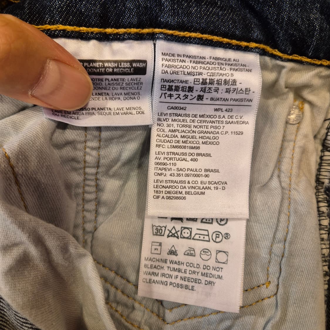 34인치 리바이스 502 청바지  상품이미지4