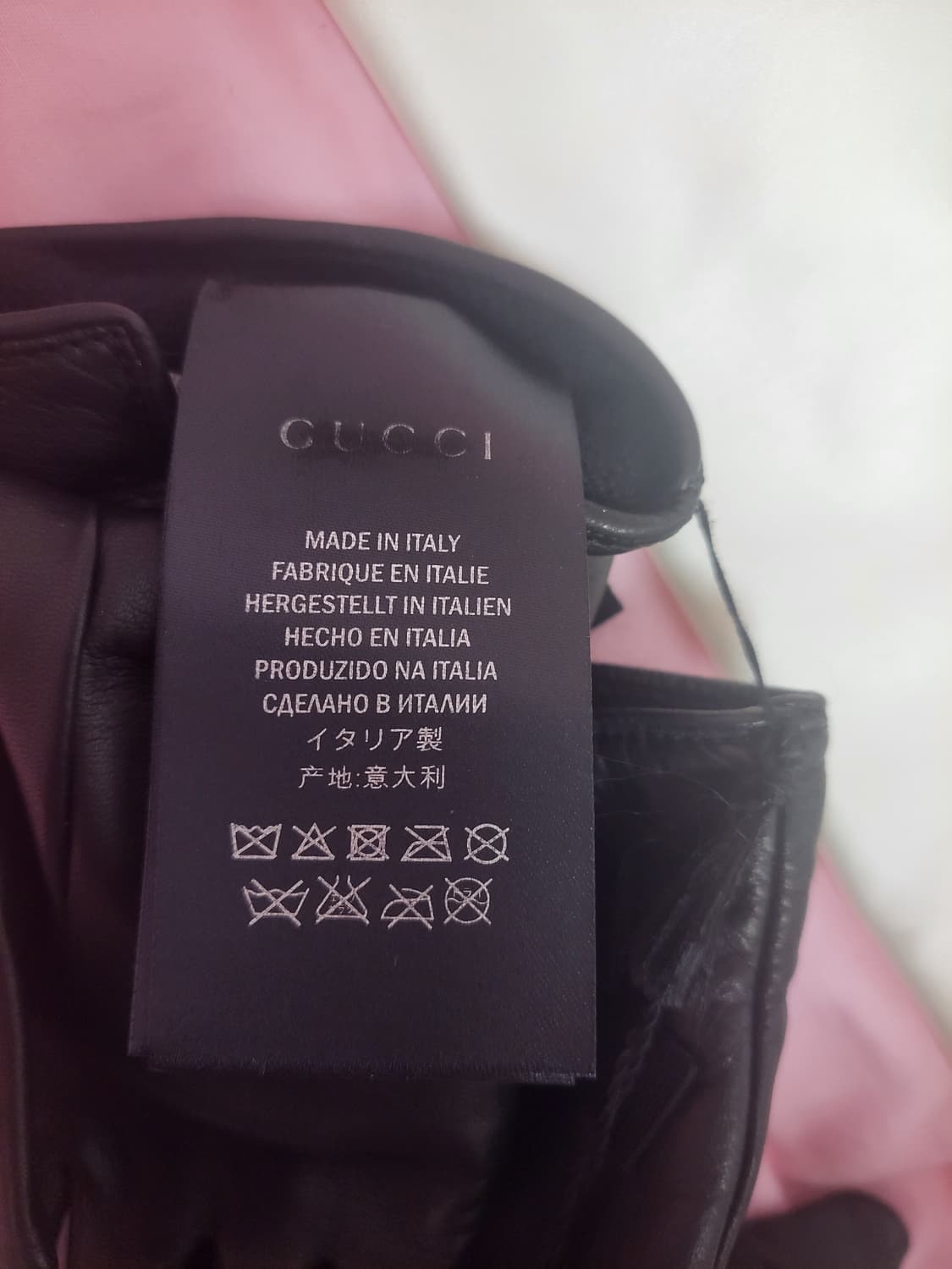 정품)급처미사용새상품!구찌 리본 꿀벌 양가죽 장갑 고이비토보증서사진첨부 상품이미지5