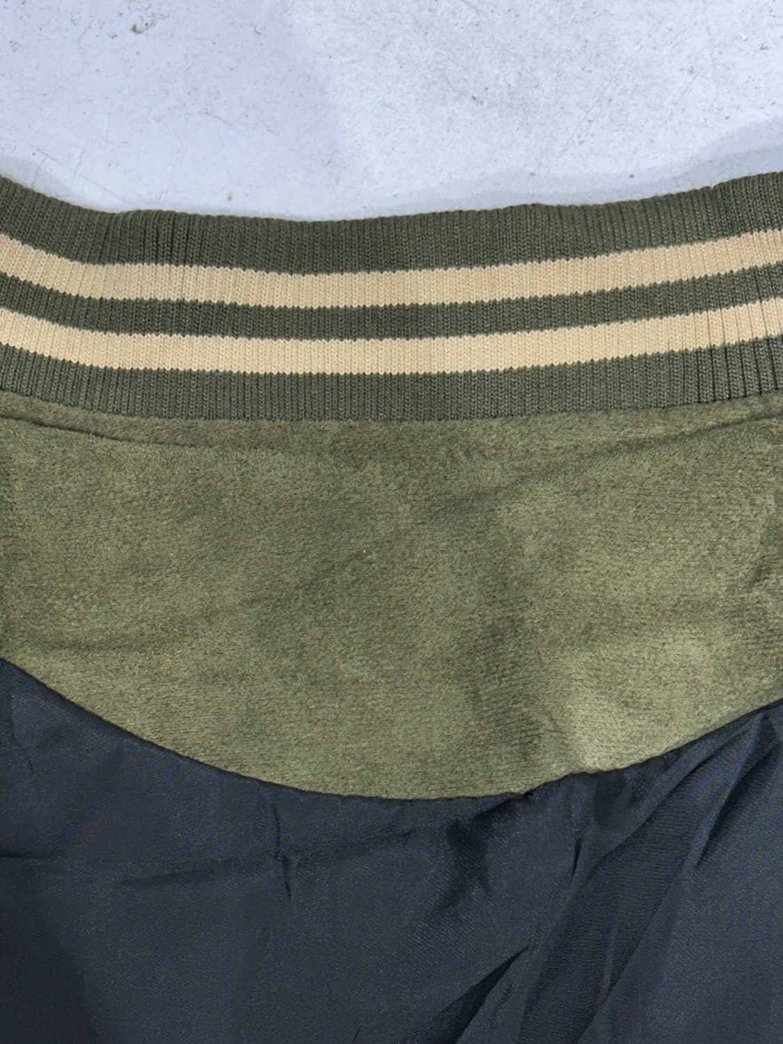 일본 빈티지 모카 카키 자수 바시티 스타디움 자켓 M 상품이미지7