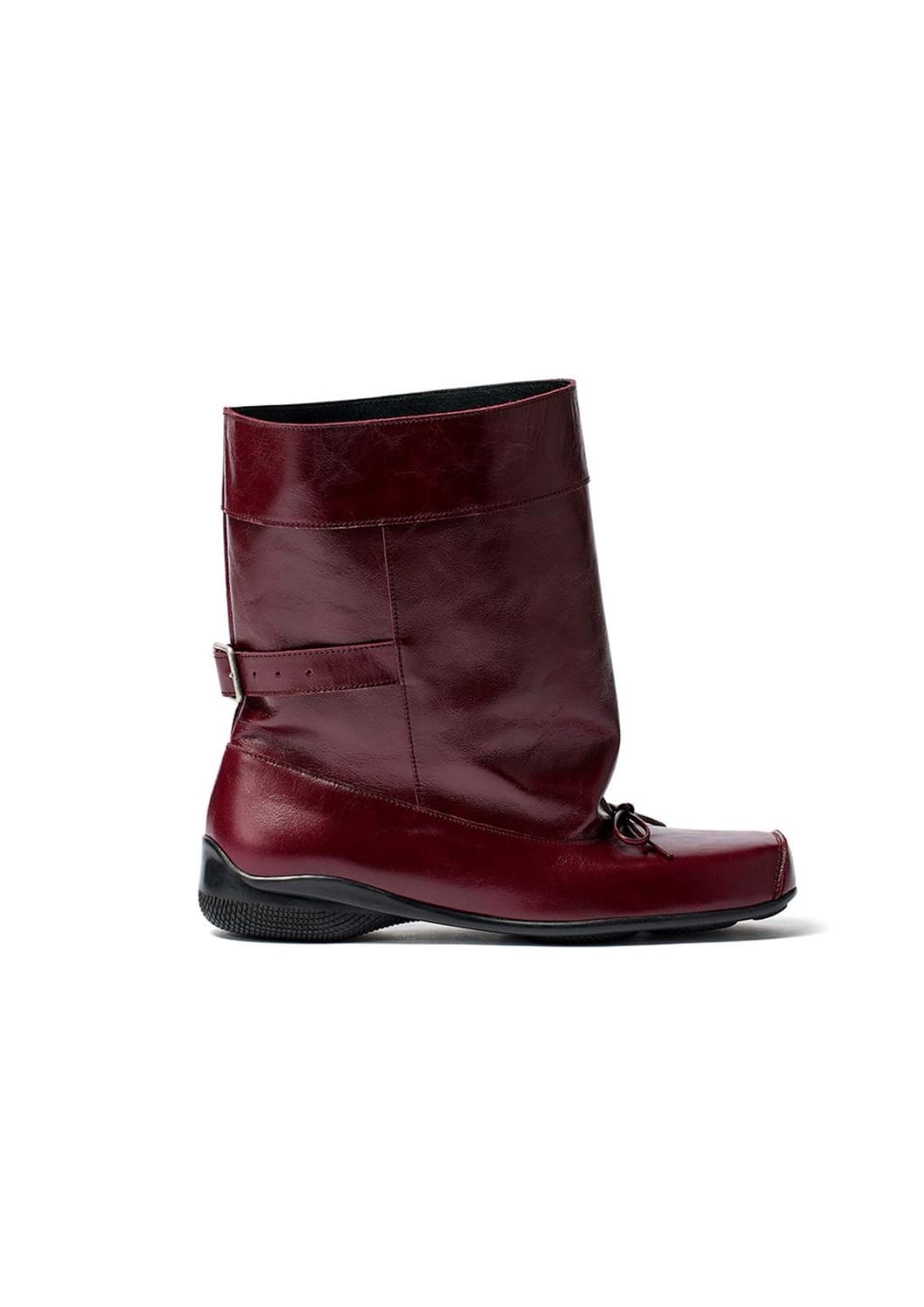 오픈와이와이 BALLET SLOUCHY SHORT BOOTS, BURGU 상품이미지3