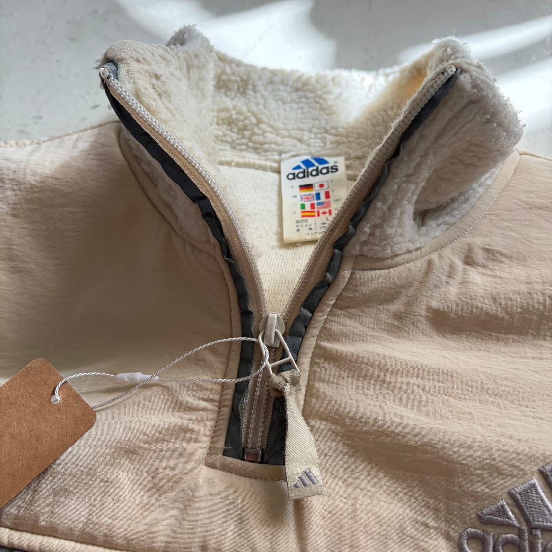 90s 아디다스 빈티지 하프집업 플리스 L 상품이미지6