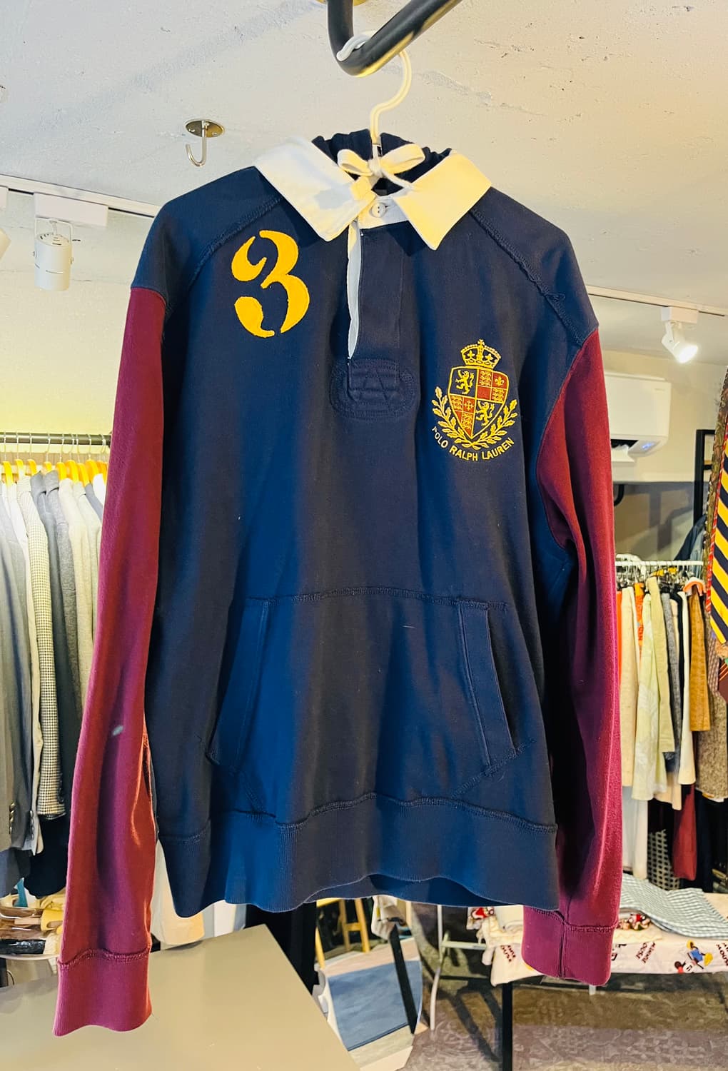 폴로 랄프로렌 럭비 후드 셔츠 상품이미지1