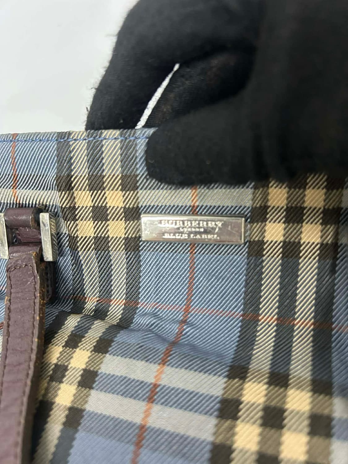 버버리 블루라벨 빈티지 노바체크 캔버스 토트백 상품이미지7