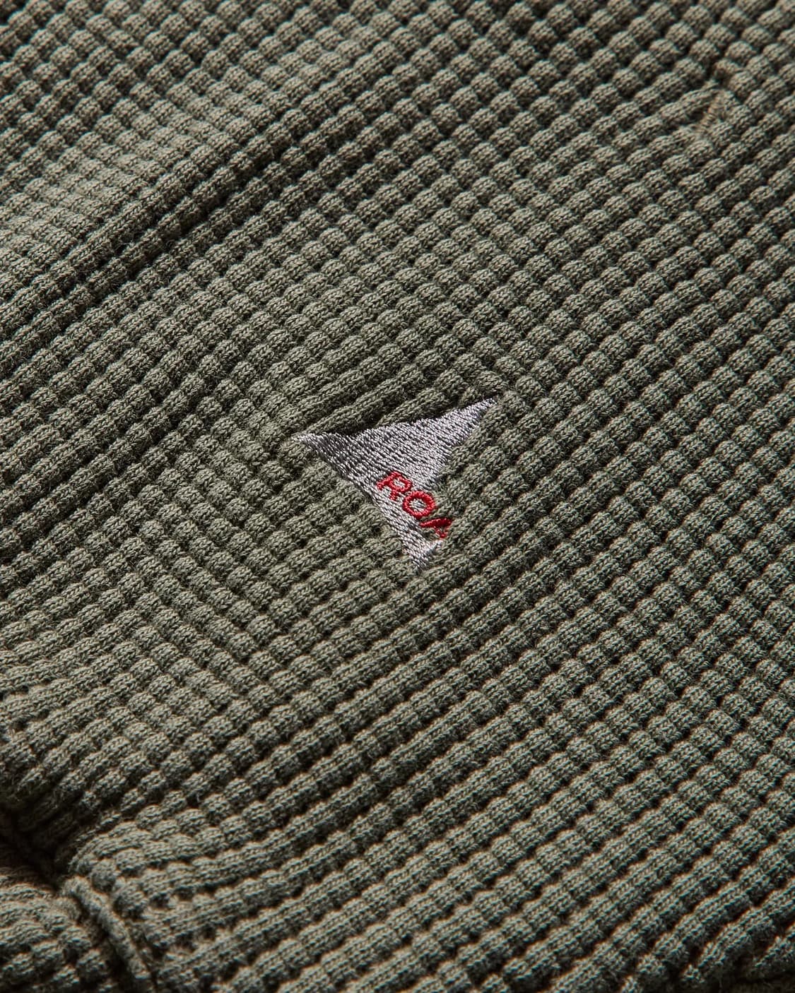 [M,L,XL]로아 하이킹 25fw Faded Waffle 후드집업/카키 상품이미지10
