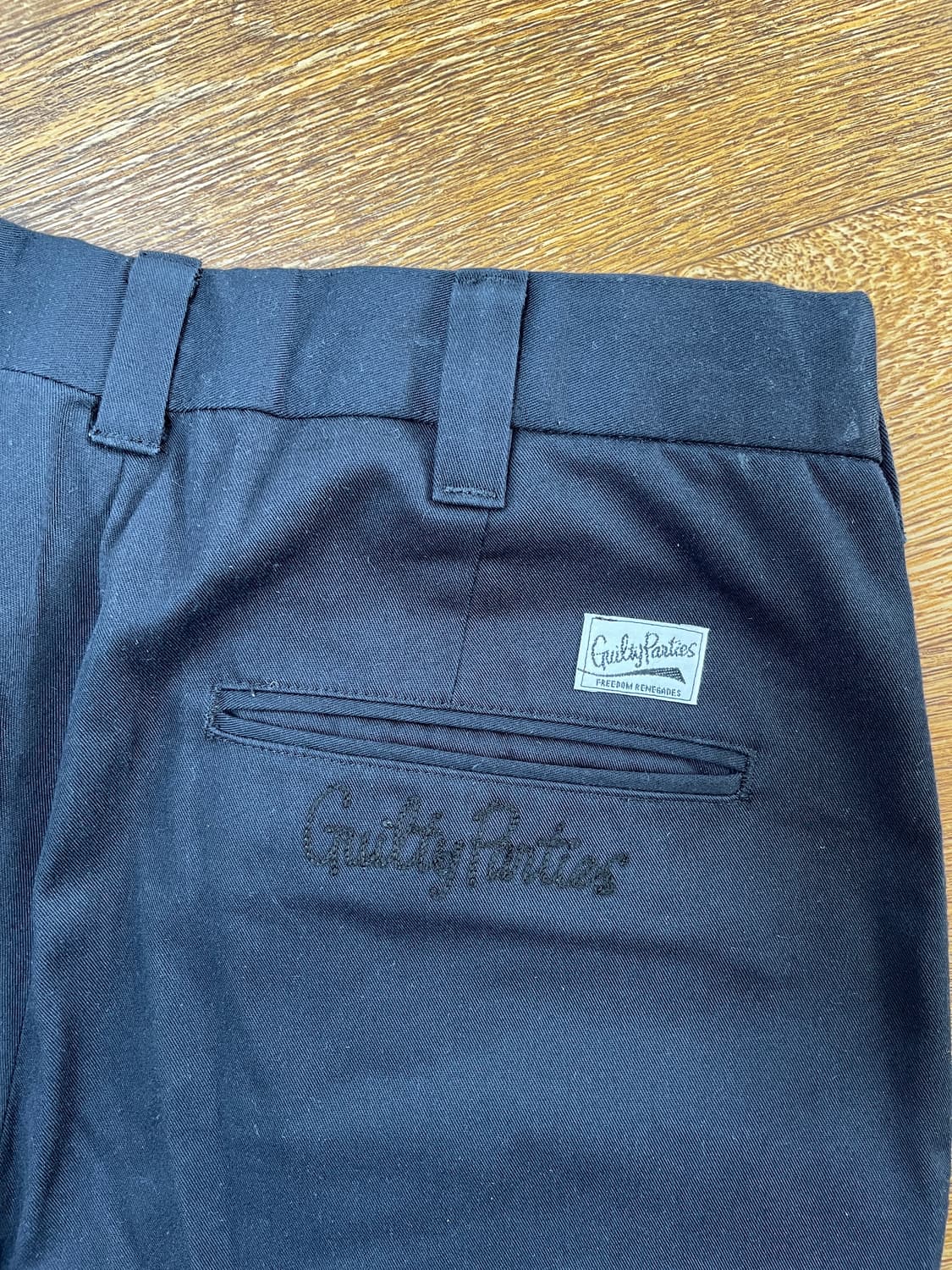 와코마리아 코튼 슬랙스 팬츠 / 블랙 - M (32) 상품이미지4