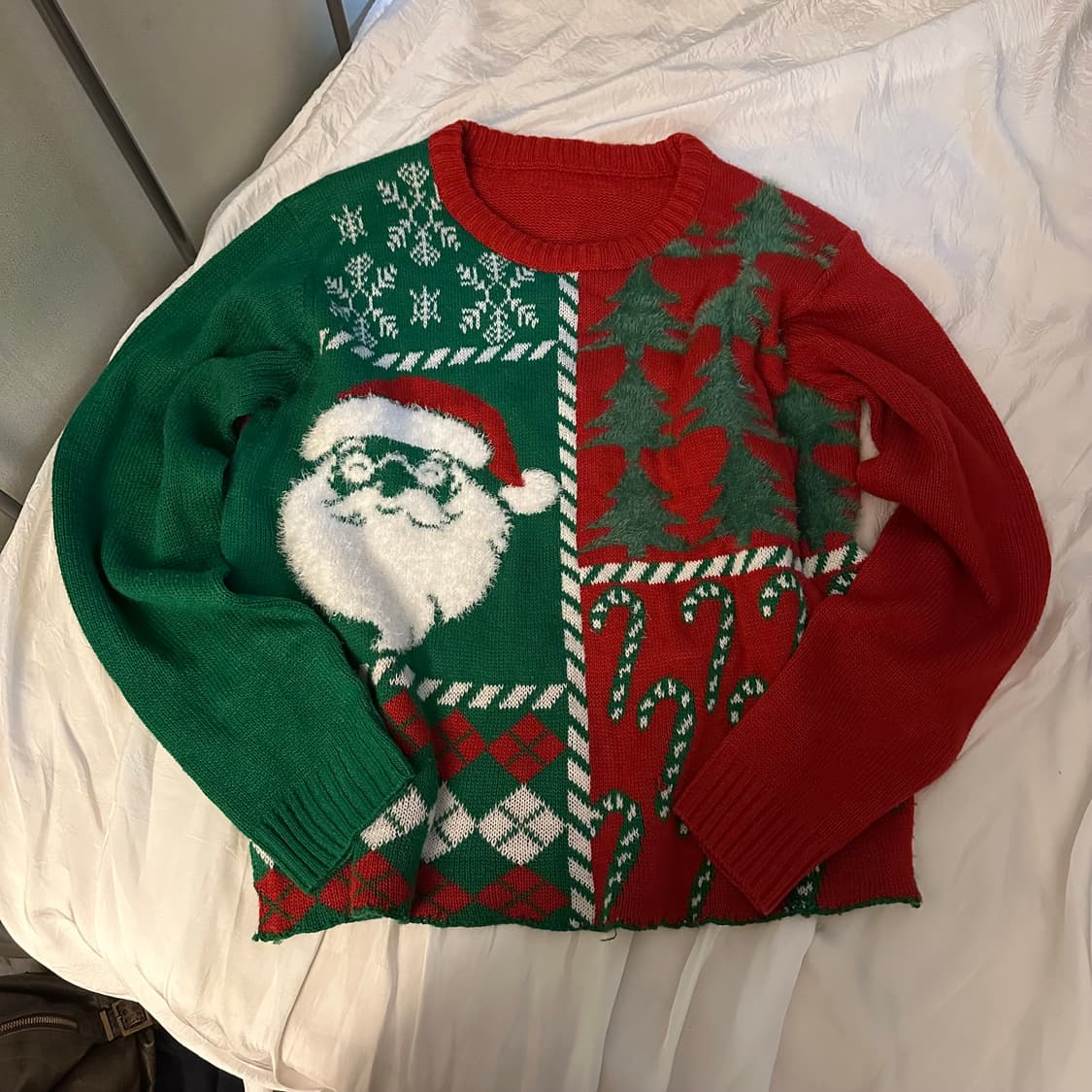 Vintage 모리걸 크리스마스 산타 니트 상품이미지2