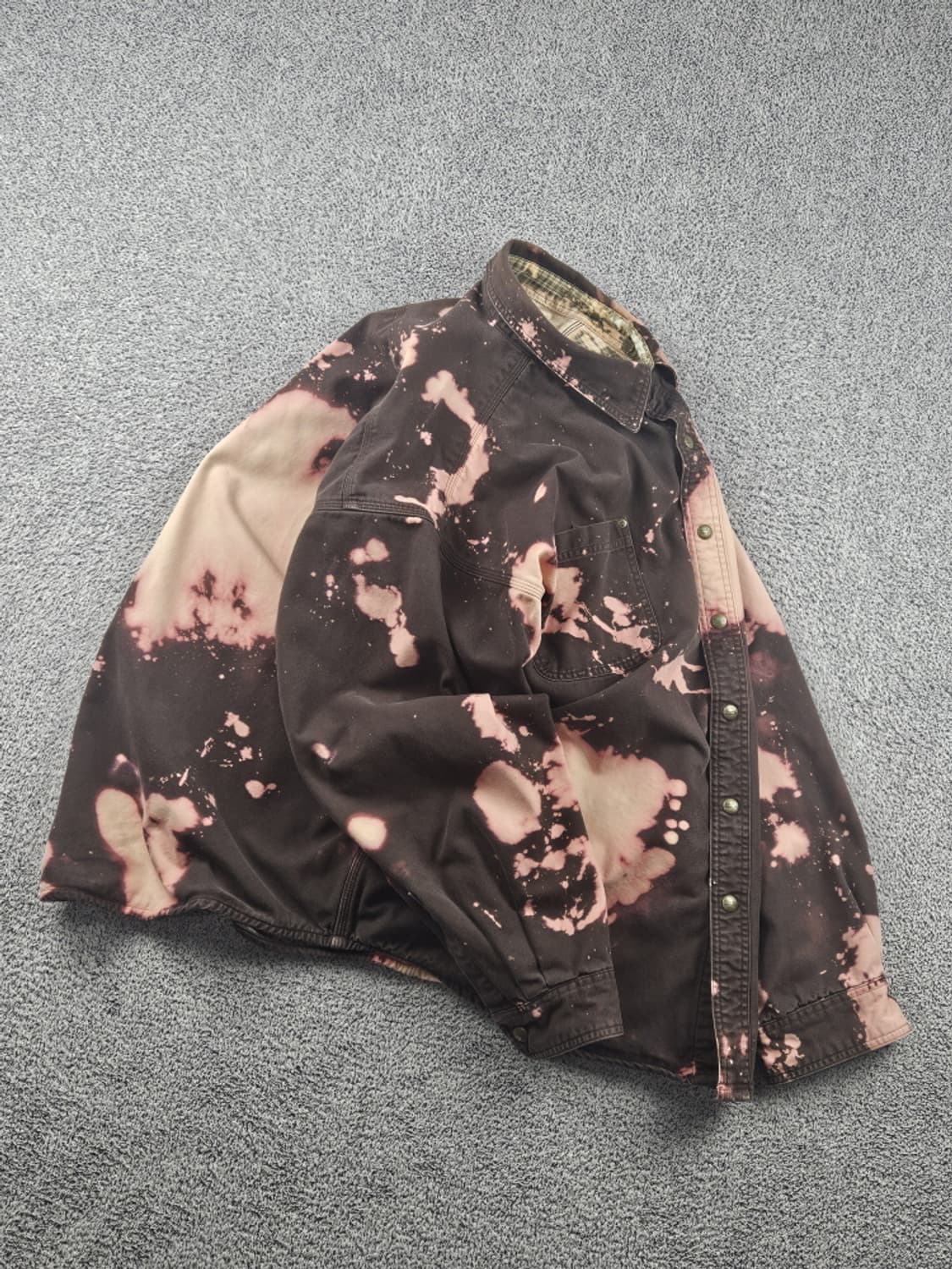 칼하트 다잉 워시드 커스텀 워크 셔츠 자켓 ( 2XL ) / 10584 상품이미지4