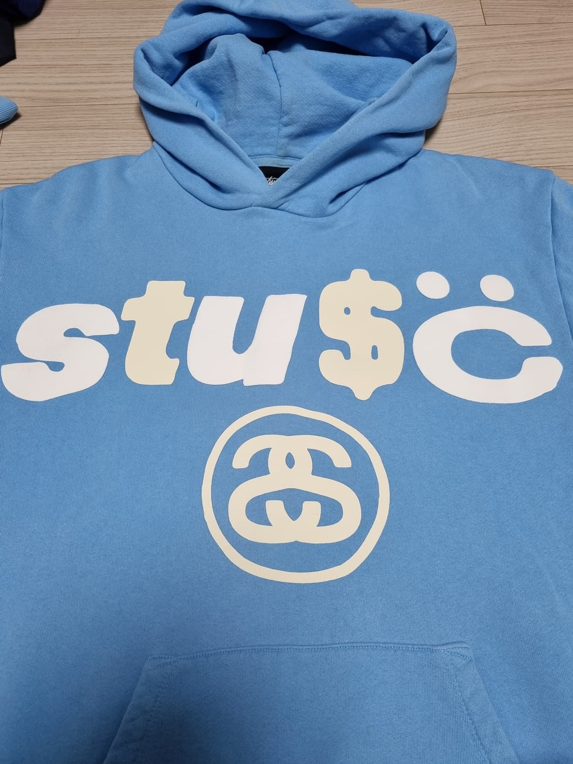 스투시 x CPFM 피그먼트 다이드 후드 블루 상품이미지4