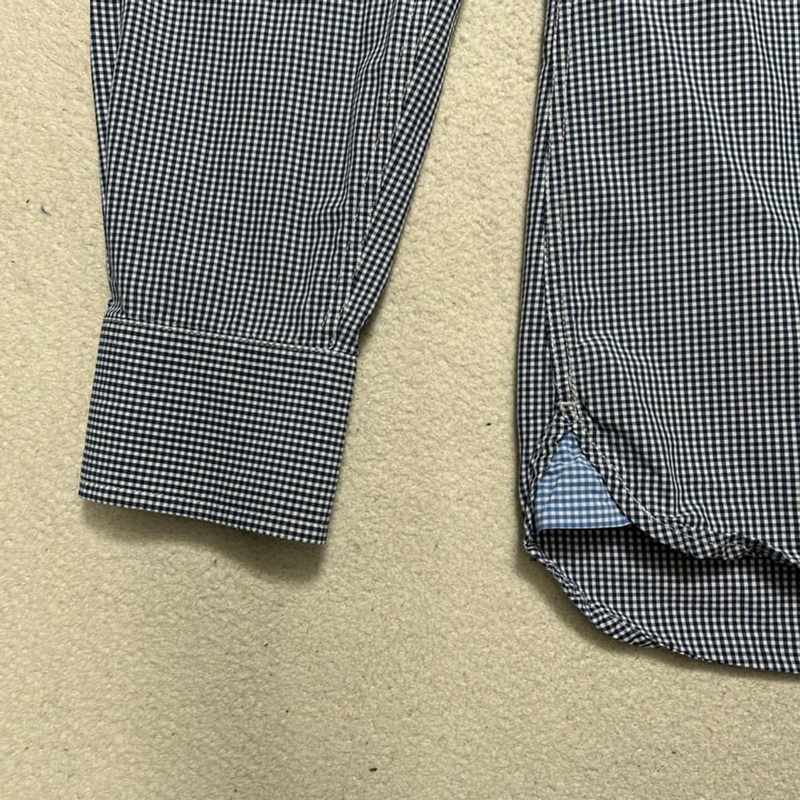 타미힐피거 커스텀핏 깅엄 체크 긴팔 셔츠 S 상품이미지3