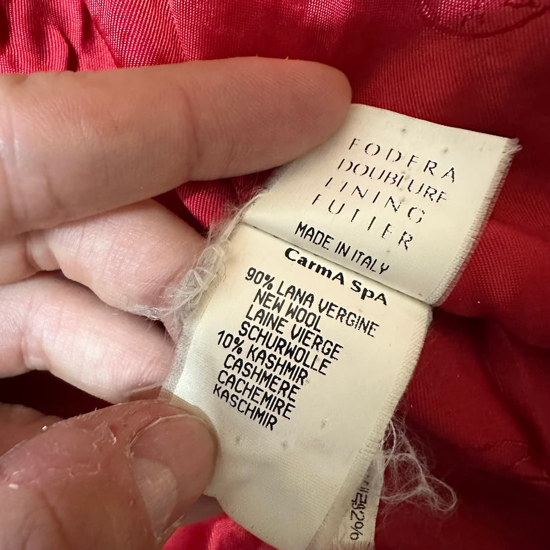90s 까스텔바작 캐시미어 버진울 자켓 상품이미지7