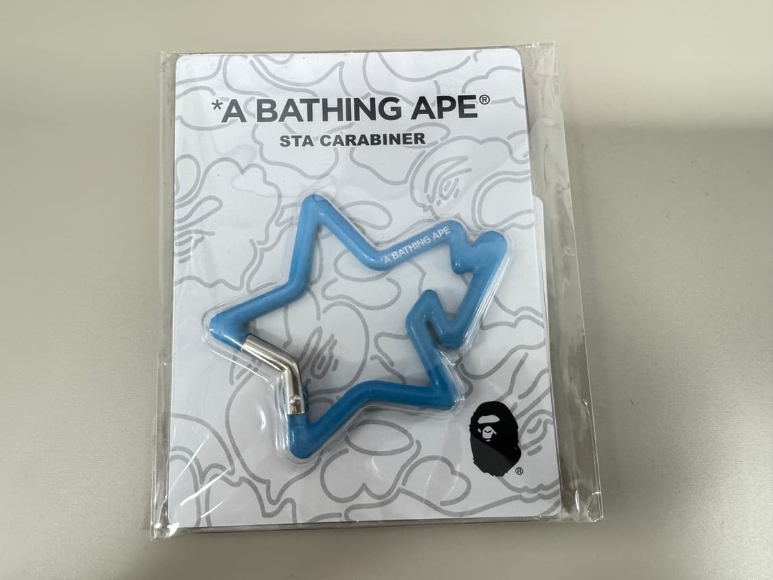 BAPE 베이프 스타 카라비너 블루 하늘색 신품 상품이미지1