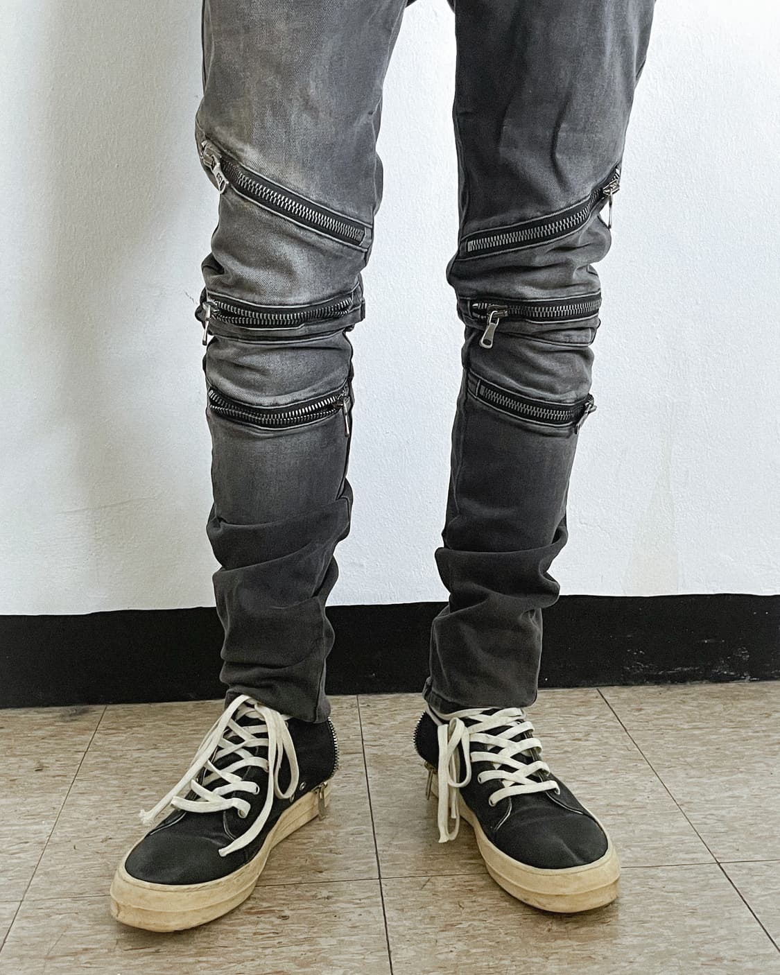 피에르 발망 2010 트리플 지퍼 바이커진 상품이미지5