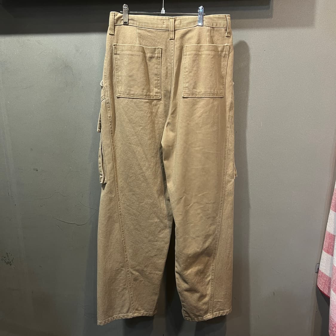 (S)카고 와이드 코튼 팬츠 상품이미지2