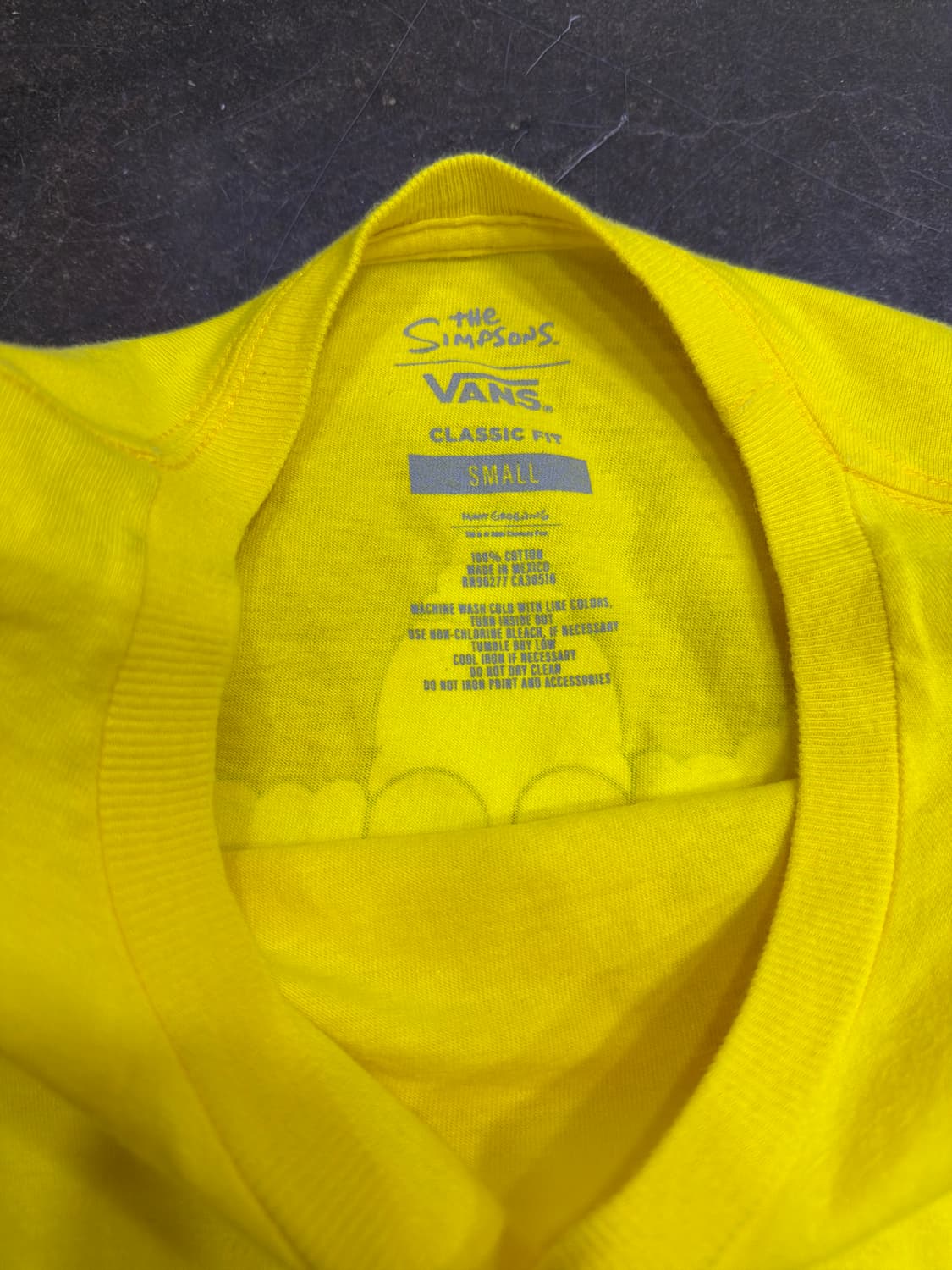 반스 x 심슨가족 크러스티 버거 클래식핏 긴팔티 옐로우 S 상품이미지7