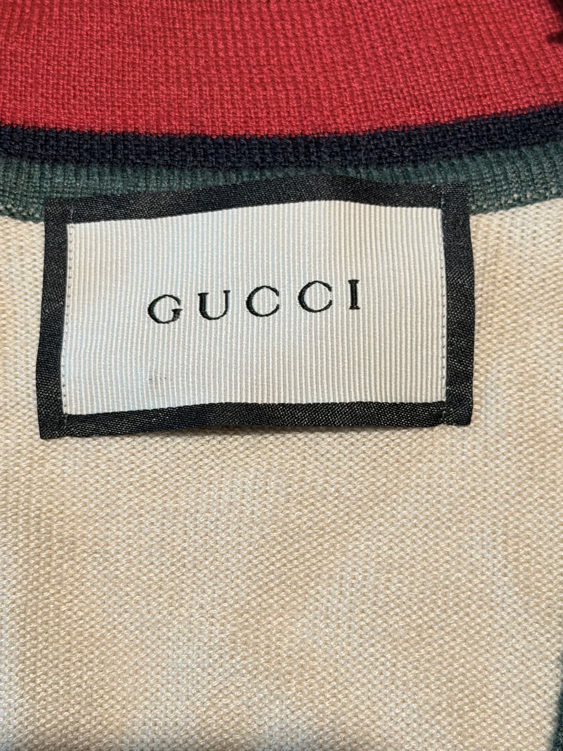 구찌 아이보리 가디건 남성 L 상품이미지2