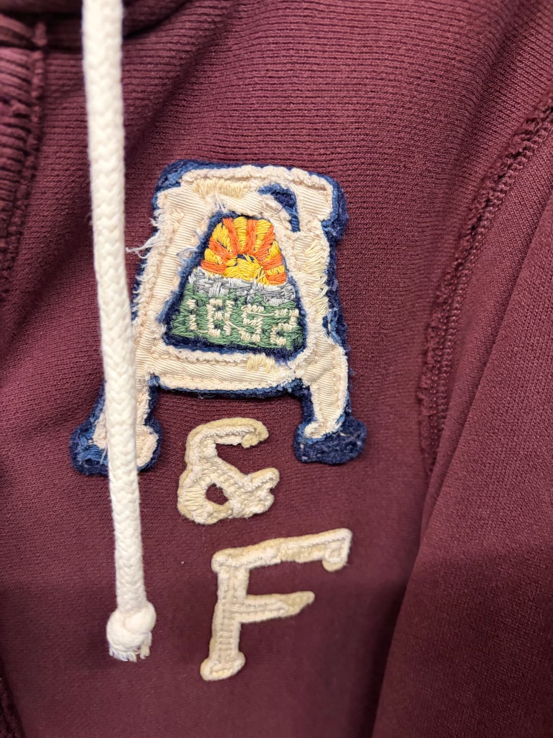 아베크롬비 대장 버건디 후드집업 상품이미지4