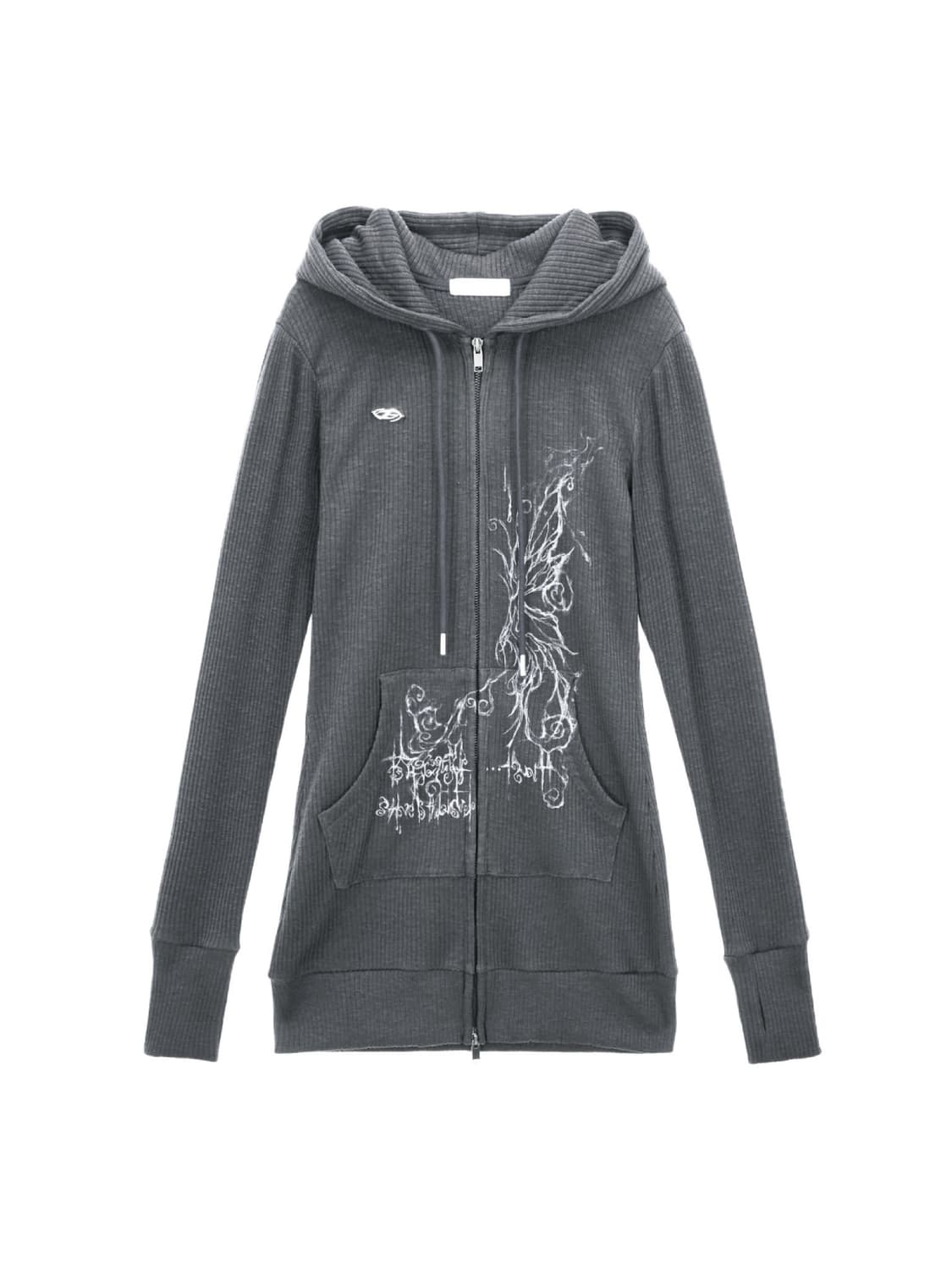허그유어스킨 니트 롱 후드집업 Knitted long hoodie zip 상품이미지1