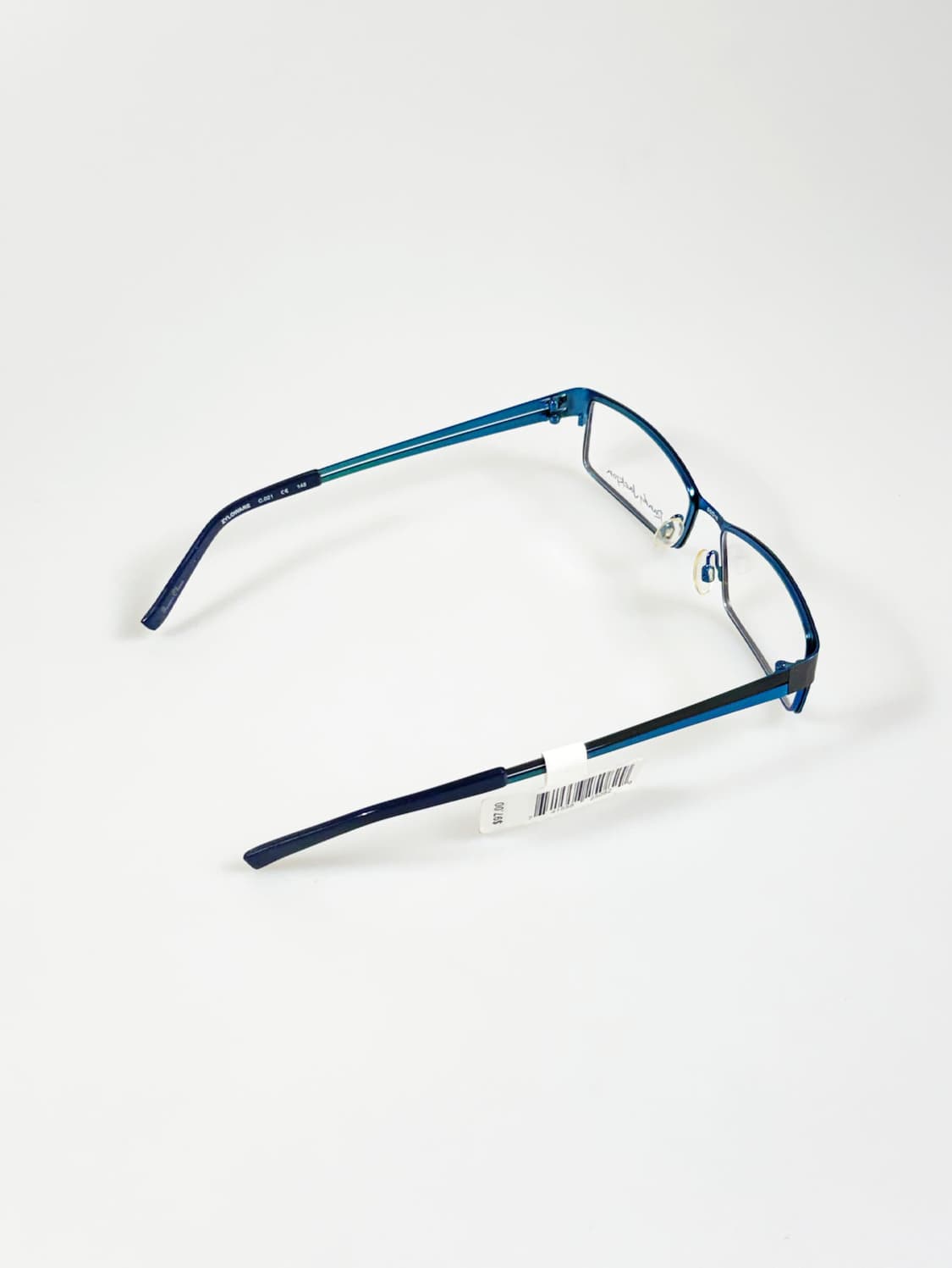 RANDY JACKSON 블랙&블루 메탈 슬림 스퀘어 빈티지 안경 상품이미지4