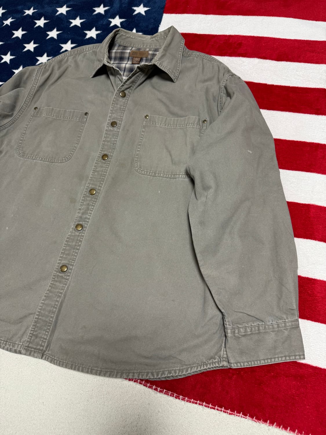 빈티지워크셔츠 vintage work jacket  덕캔버스 워크웨어 상품이미지3