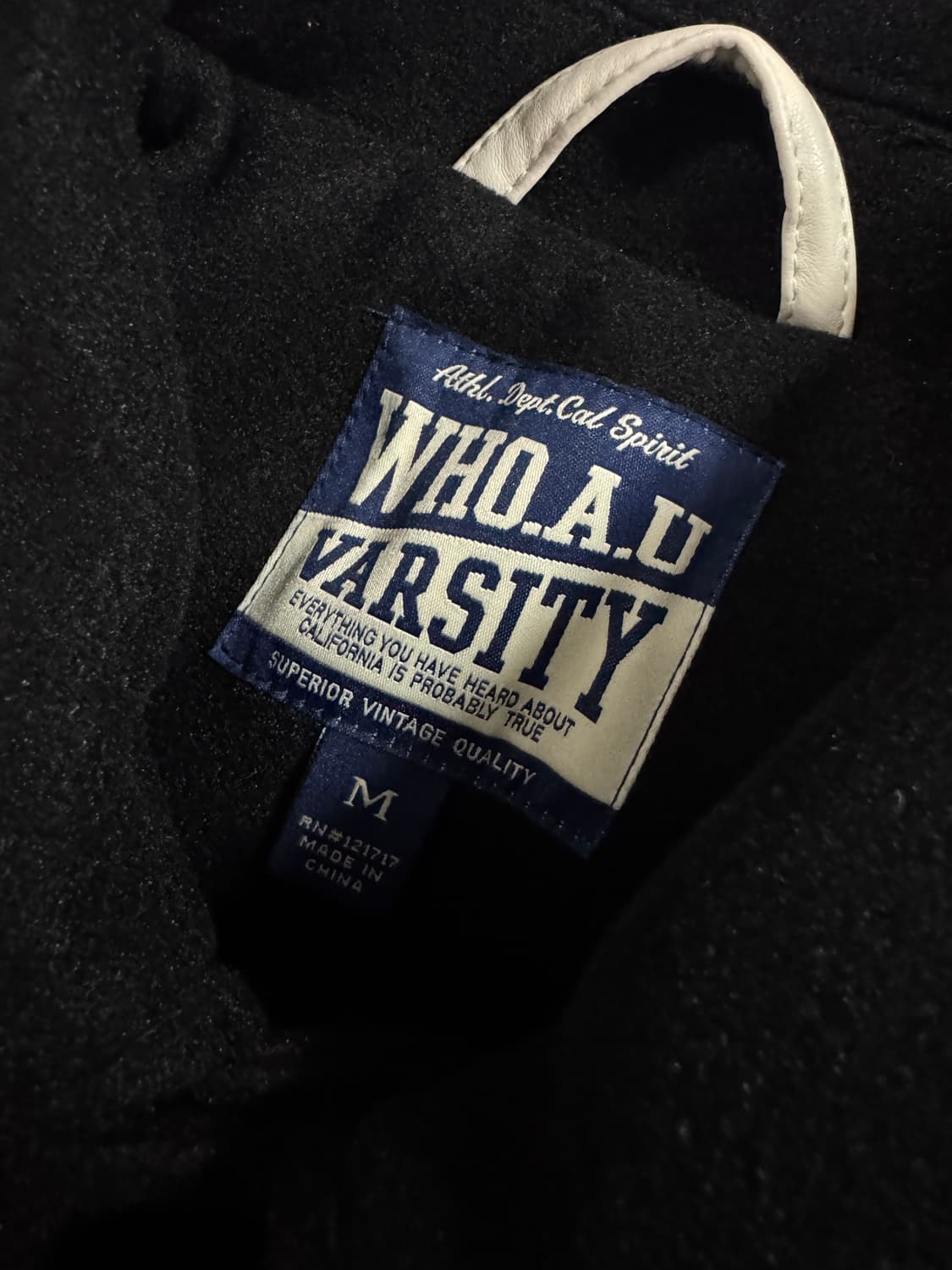 후아유 패딩 안감 귀여운 바시티 자켓 M 상품이미지3