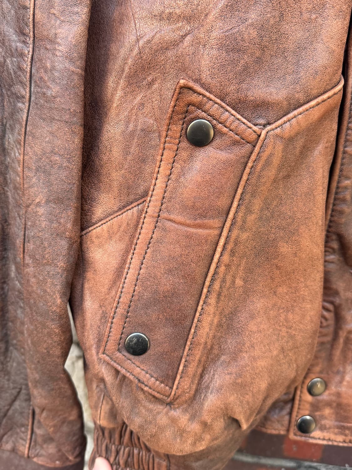 카우하이드 하이넥 웨스턴 레더자켓  상품이미지7