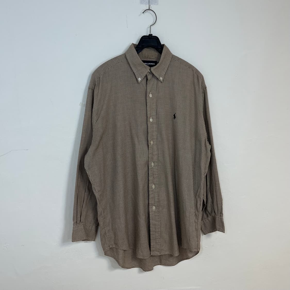 Polo brown check shirt 상품이미지5
