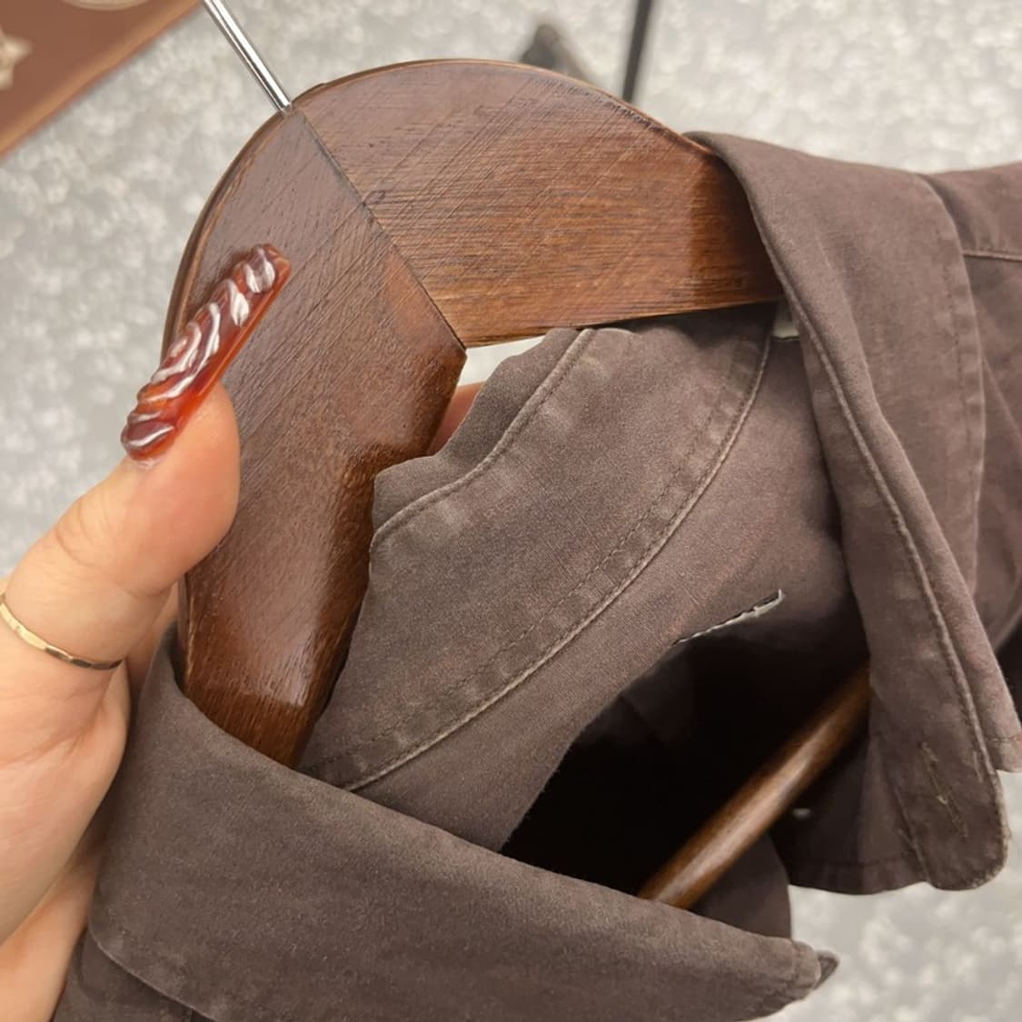 버버리 올드빈티지 캐주얼 스트라이프 컨트리 셔츠 XL C09558 상품이미지8