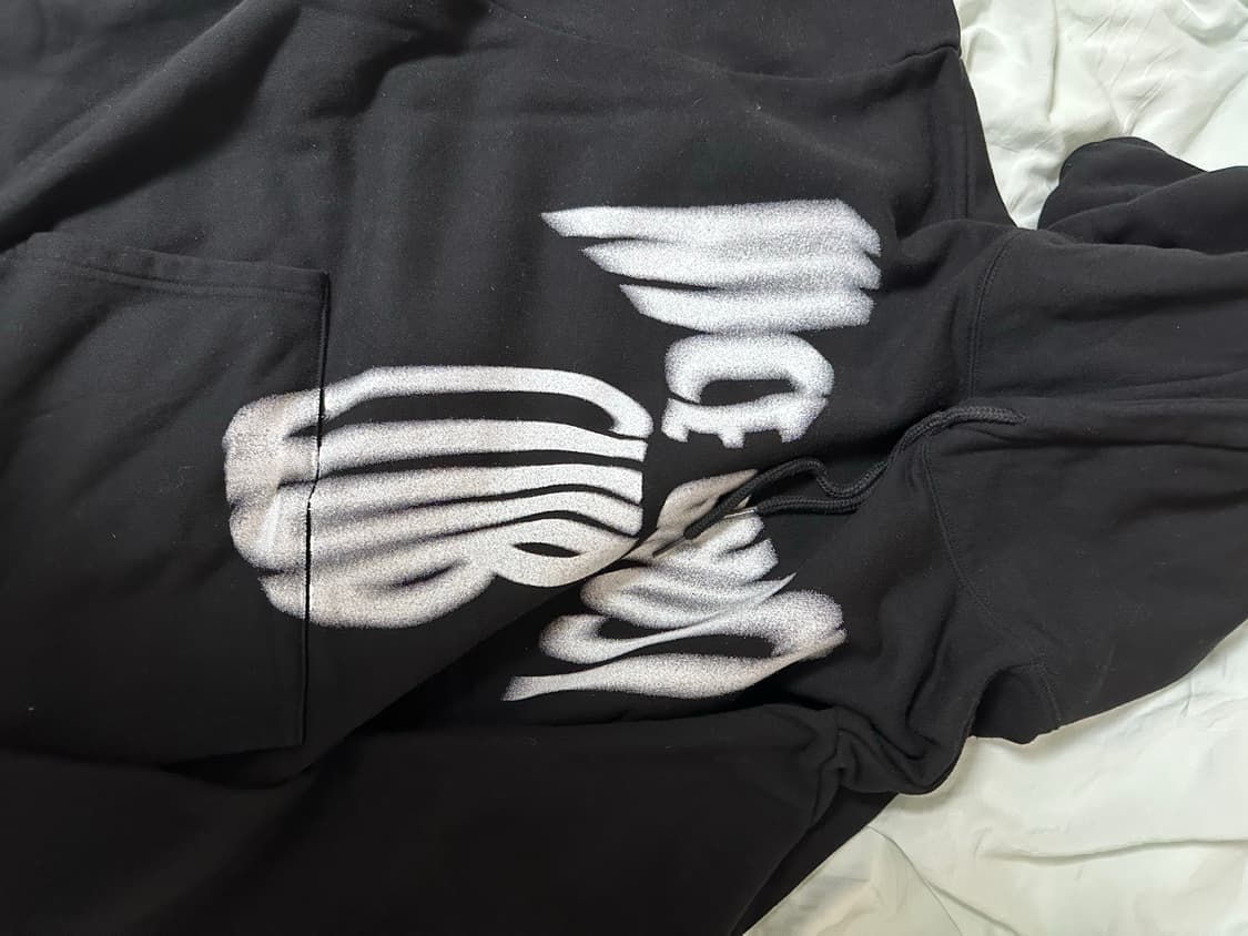 나이스고스트클럽 후드 블랙 M 상품이미지3