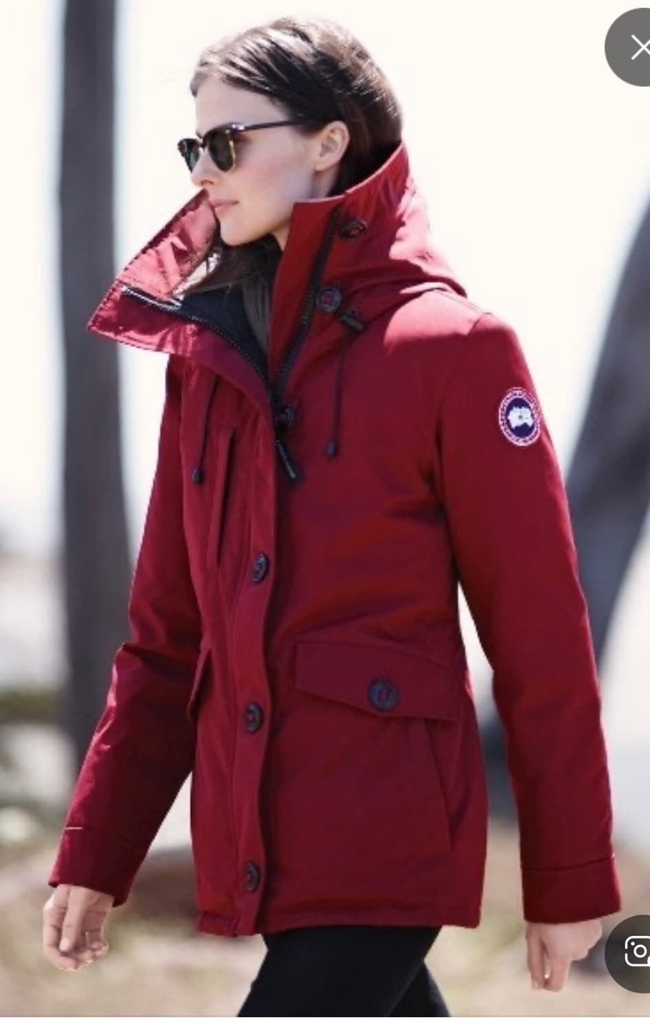 캐나다구스 버건디 패딩(M/55~66) 상품이미지1