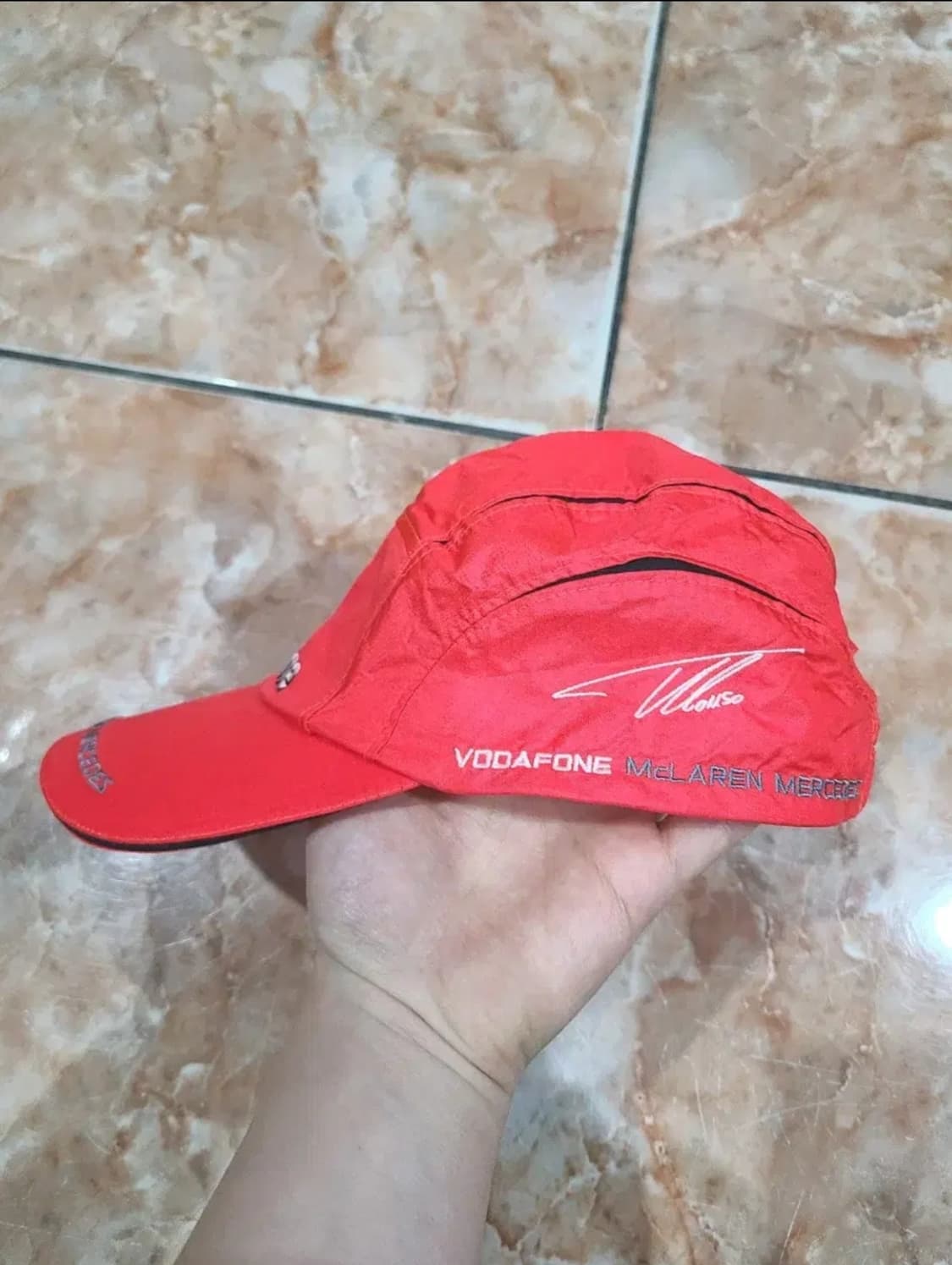 보다폰 맥라렌 메르세데스 F1 레이싱 볼캡 레드 상품이미지5