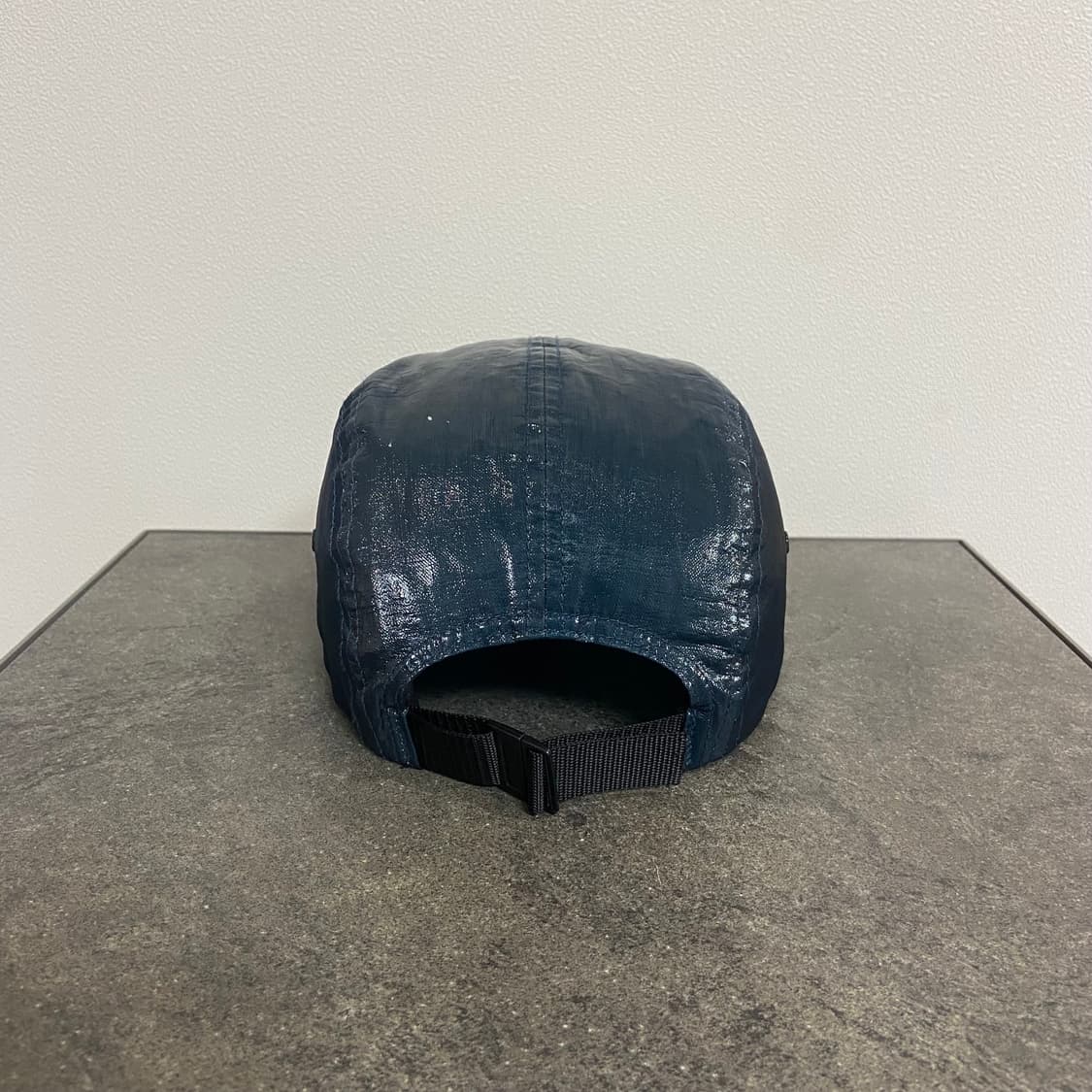 (OS) 슈프림 박스로고 캠프캡 모자 코티드 린넨 블루리쉬 상품이미지4