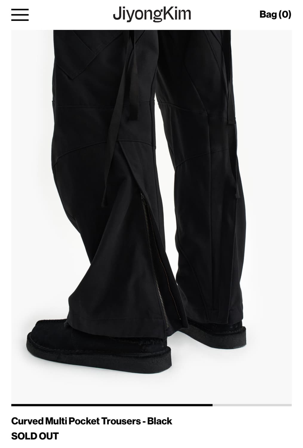 지용킴 curved multi pocket trousers m사이즈 상품이미지3
