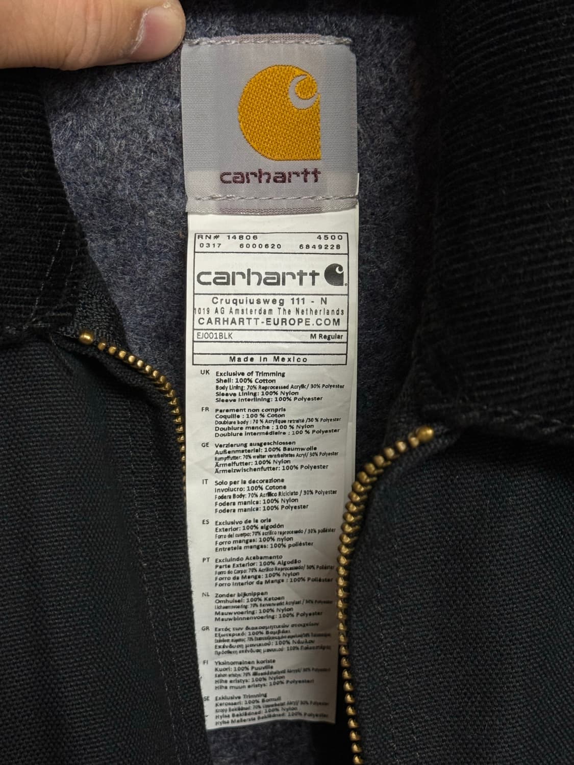 칼하트 디트로이트 j001 M사이즈 판매합니다 상품이미지4