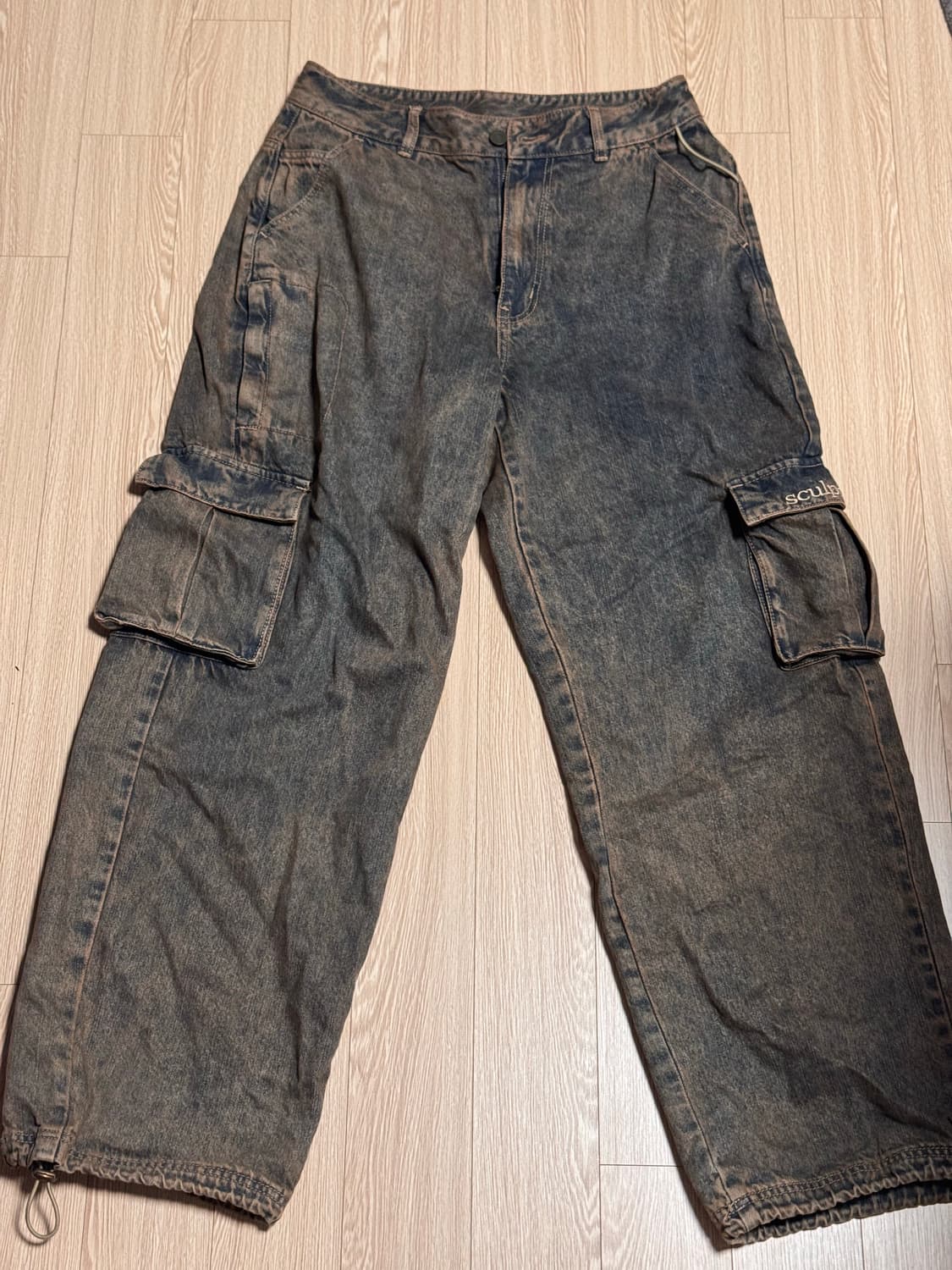 스컬프터 카고 조거팬츠 브라운 M사이즈 팝니다 상품이미지1