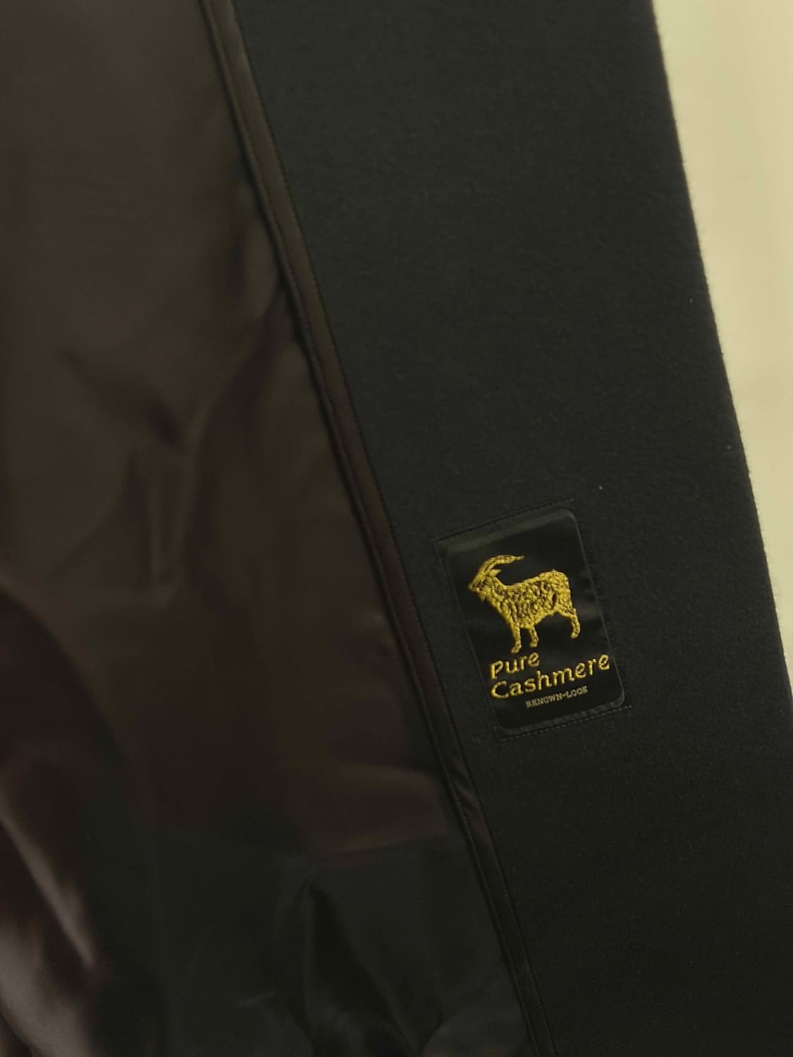 Roga 캐시미어 100 블랙 코트 상품이미지5