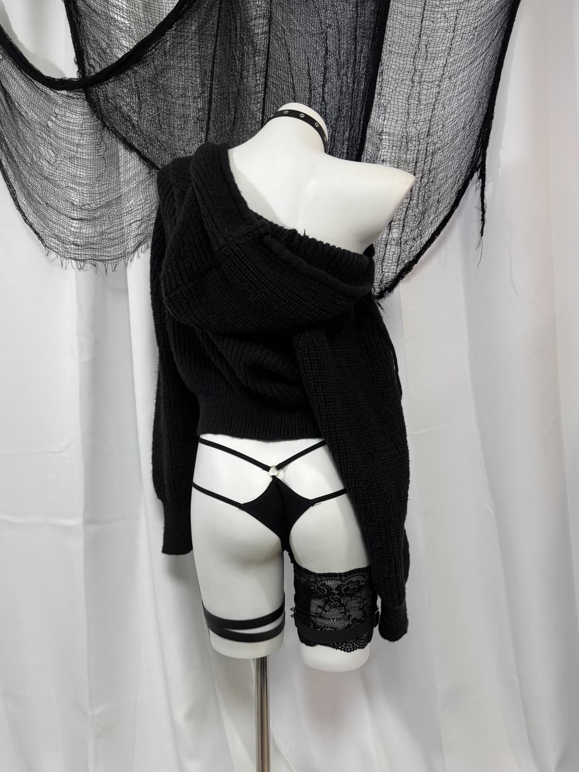 knit hood zip-up 상품이미지3