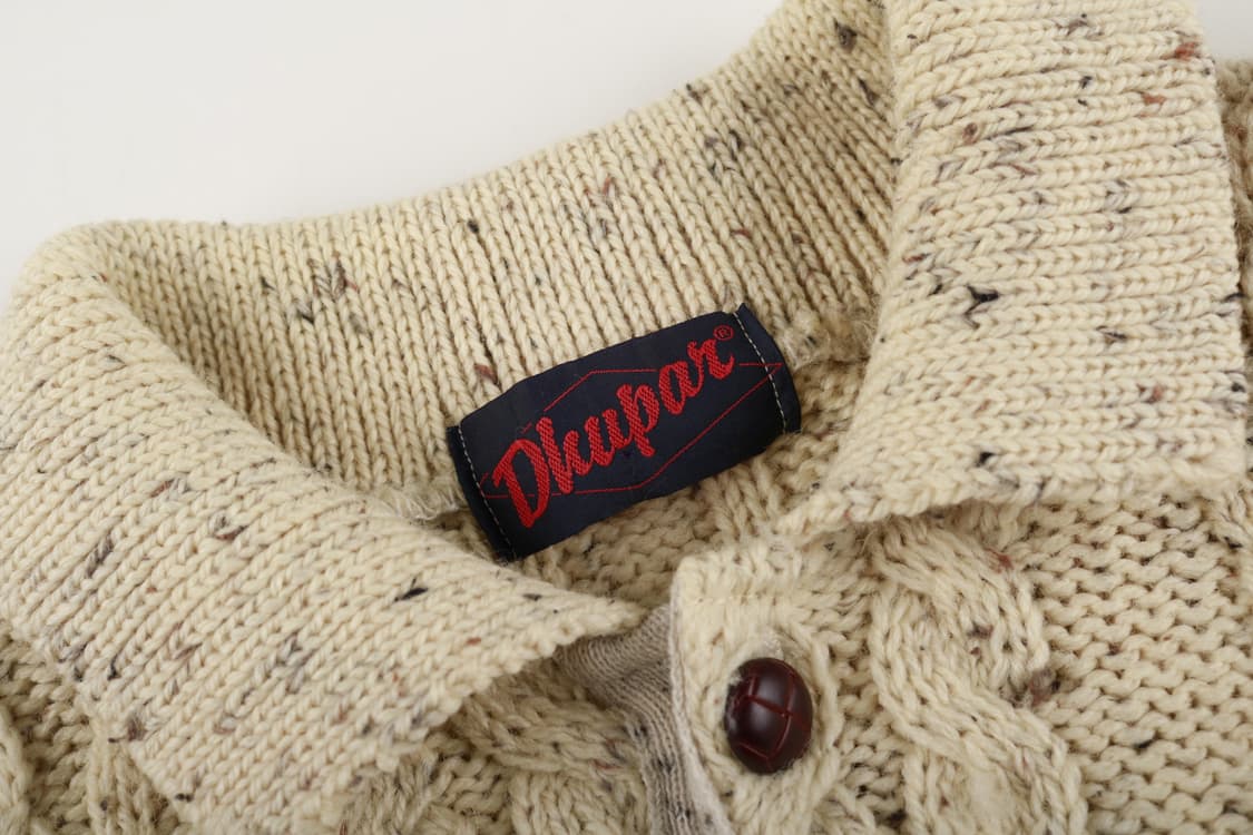 [XXL] 빈티지 UK 울 케이블 헨리넥 니트 스웨터 상품이미지3