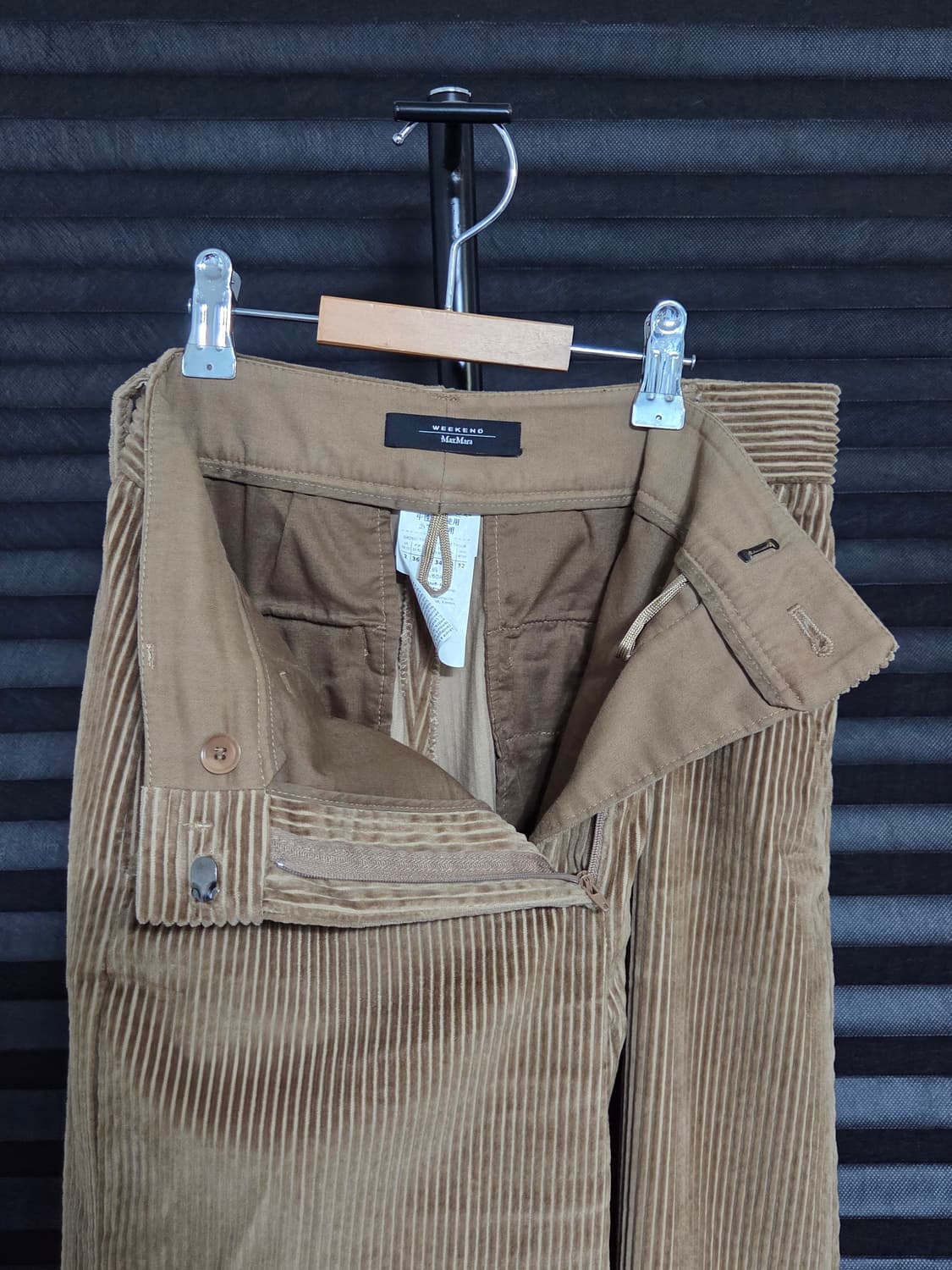(정품) [위크엔드 막스마라] 코튼 코듀로이 와이드 팬츠 | 00073 상품이미지3