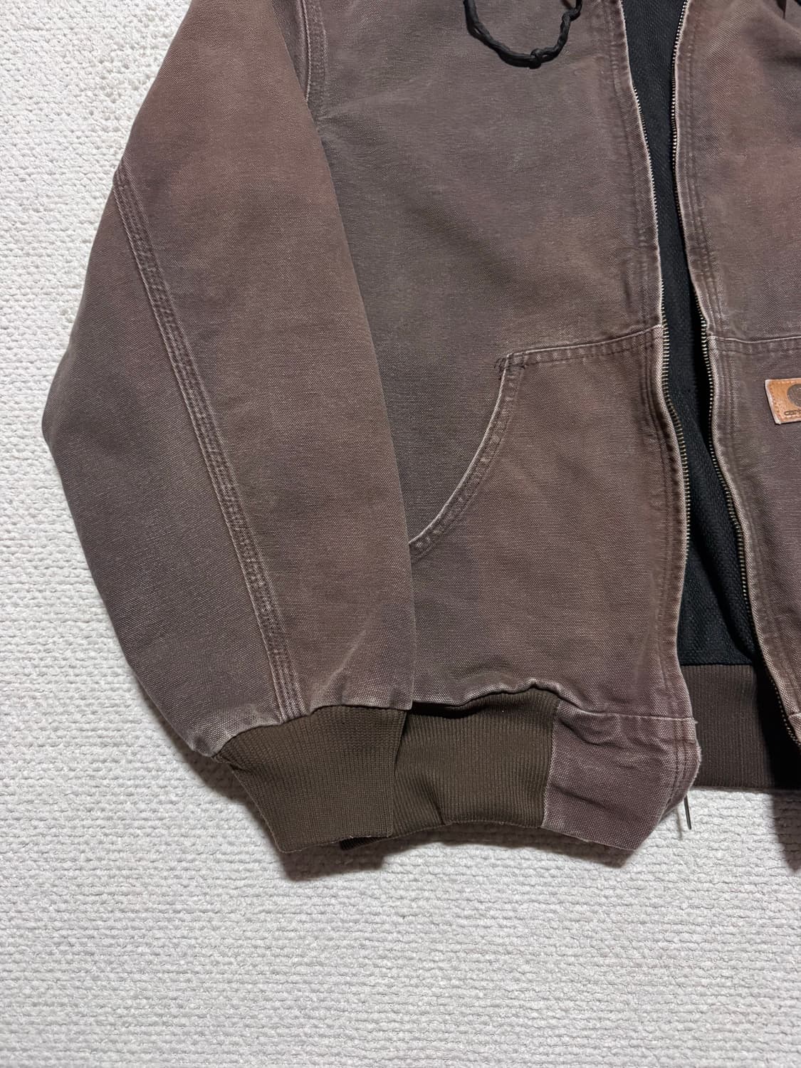 00s 칼하트 J208 브라운 덕 후드 액티브 자켓 M 상품이미지7