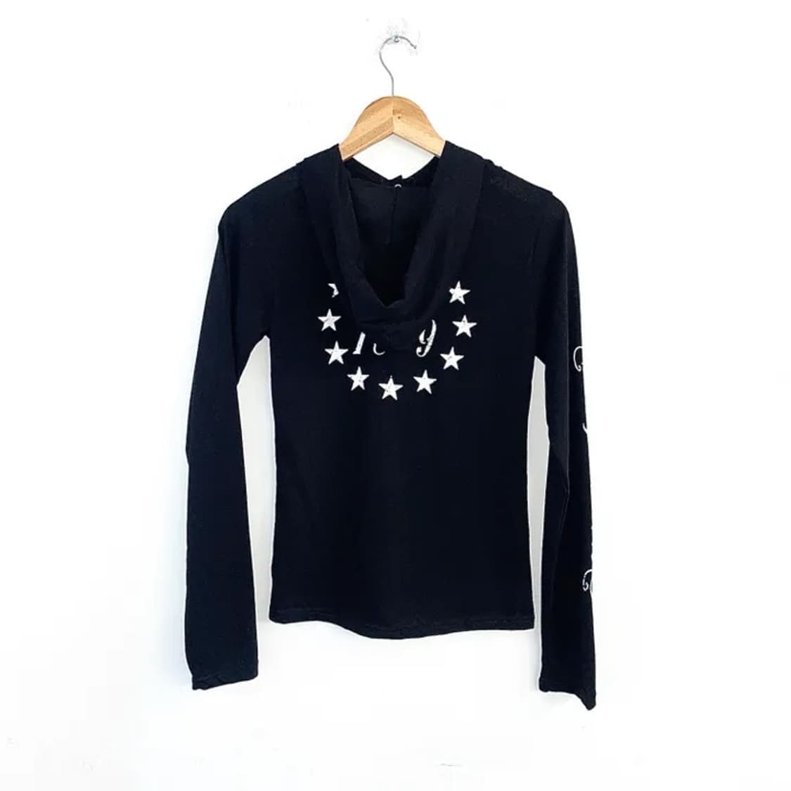 y2k 롱슬리브 스냅버튼 후드티 상품이미지3